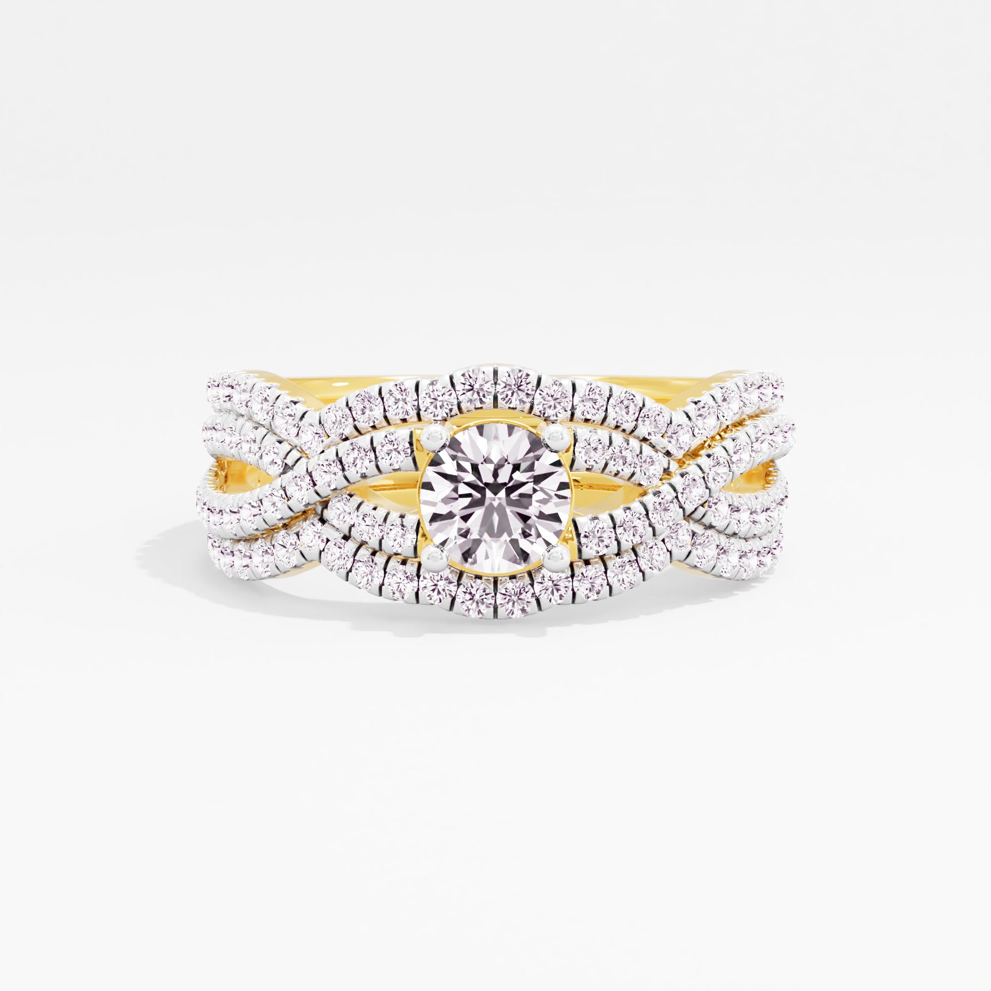 Aurora Promise Solitaire Bridal Ring Set