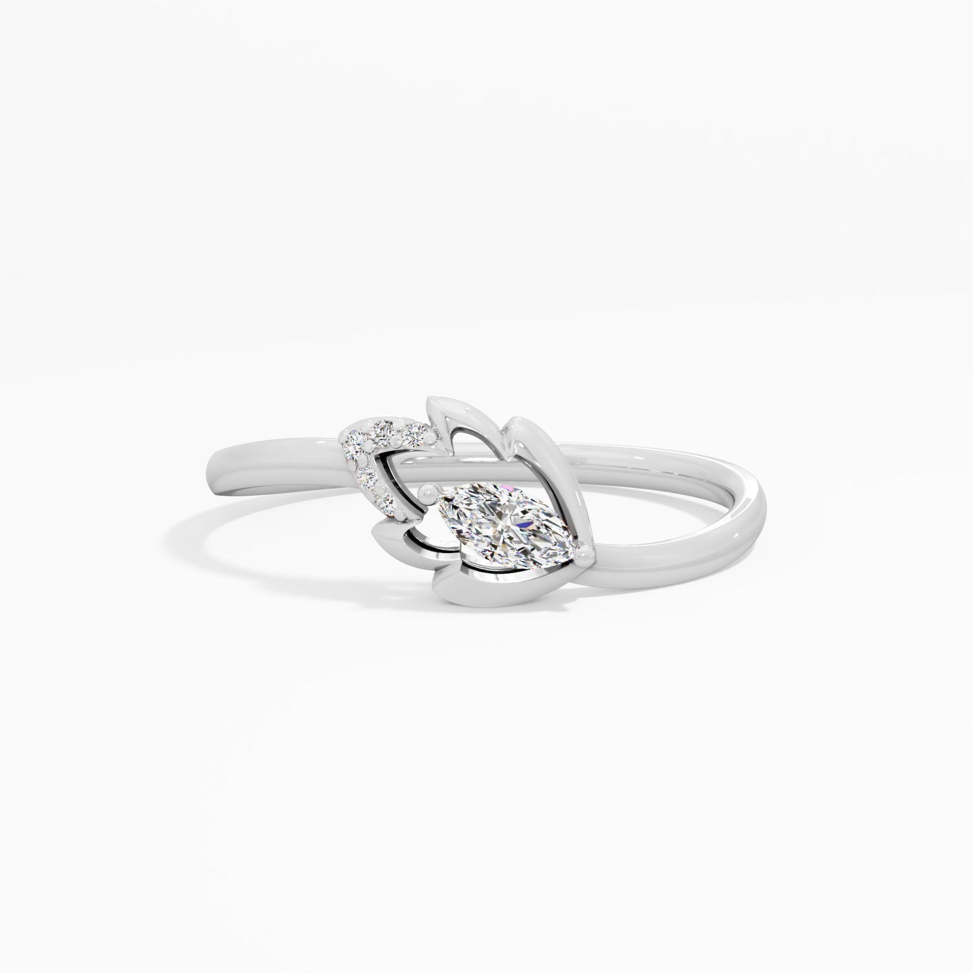 The New Bloom Marquise Solitaire Ring