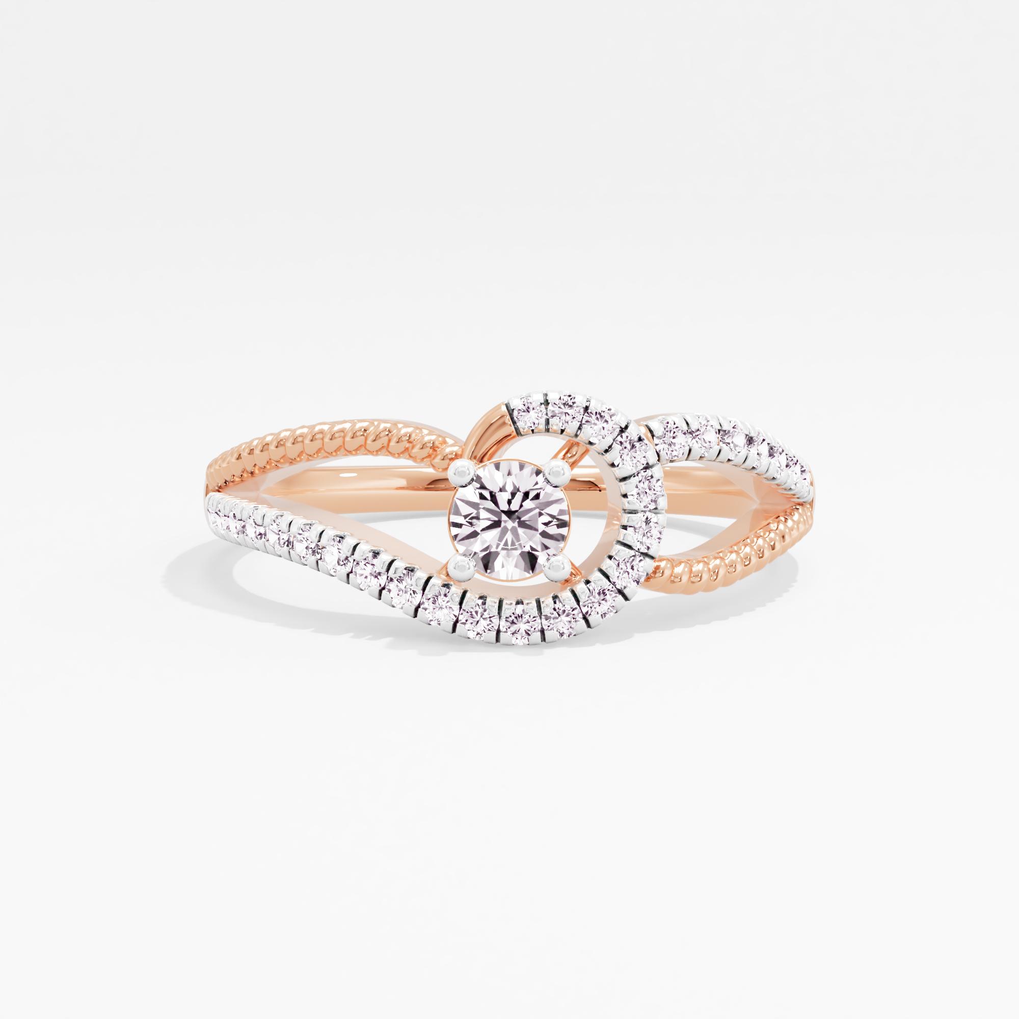 Whispering Love Solitaire Ring