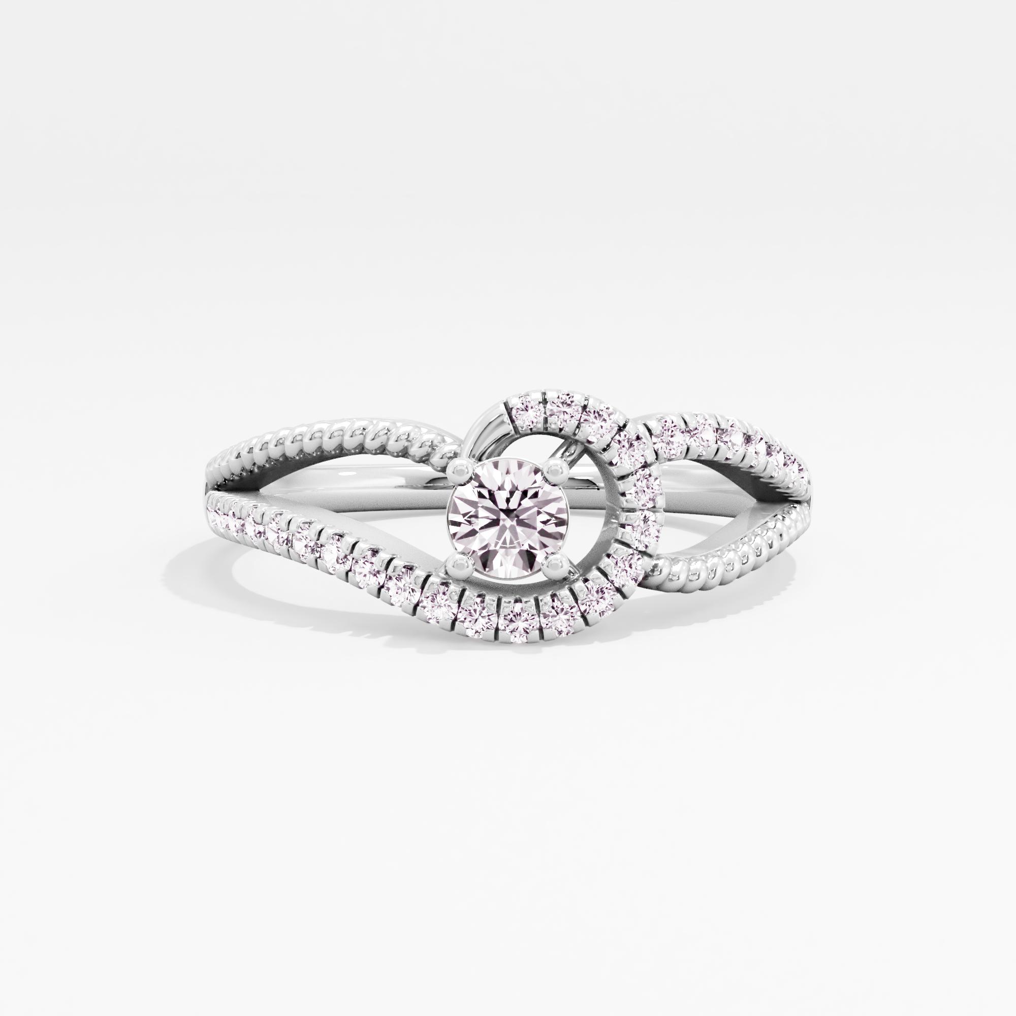 Whispering Love Solitaire Ring