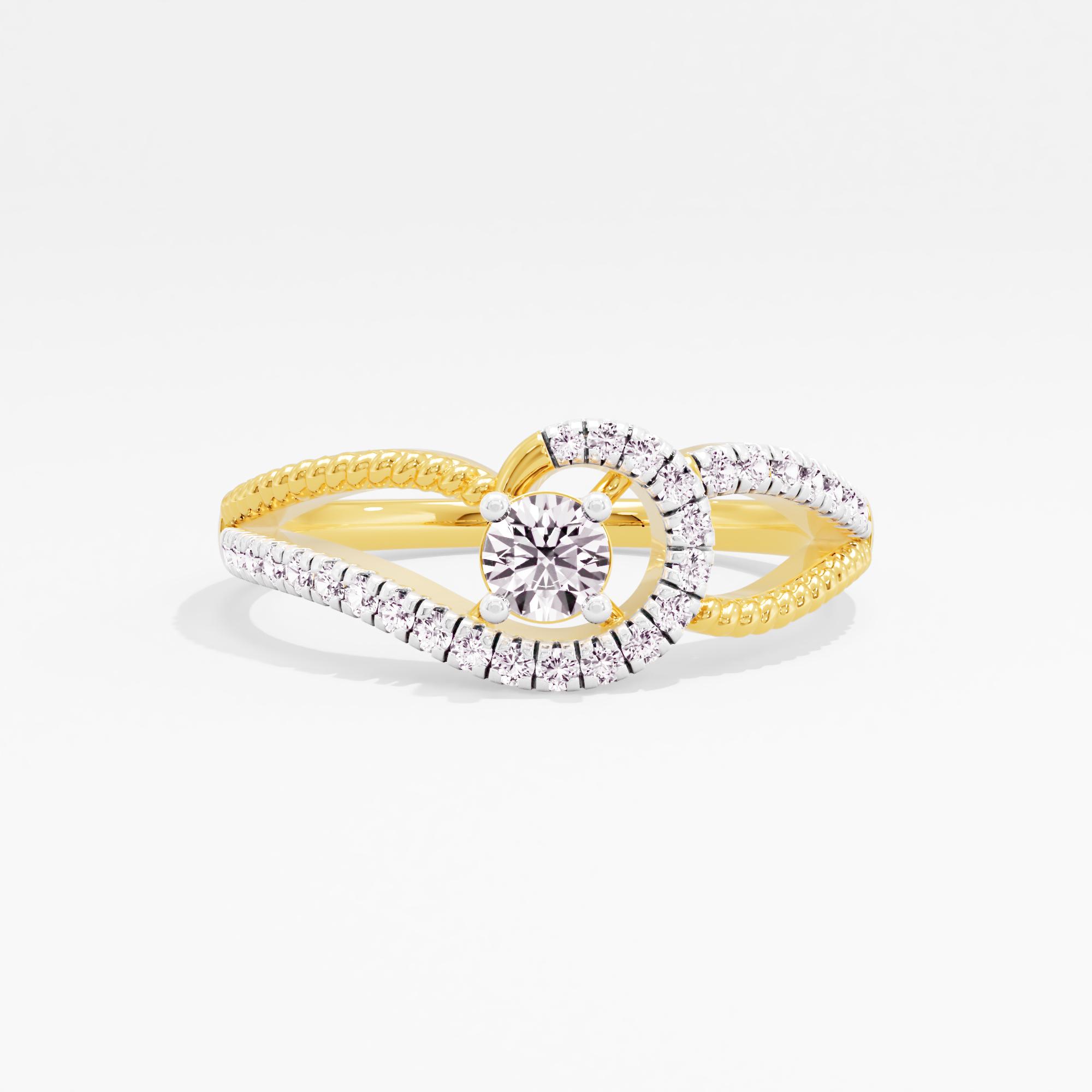 Whispering Love Solitaire Ring