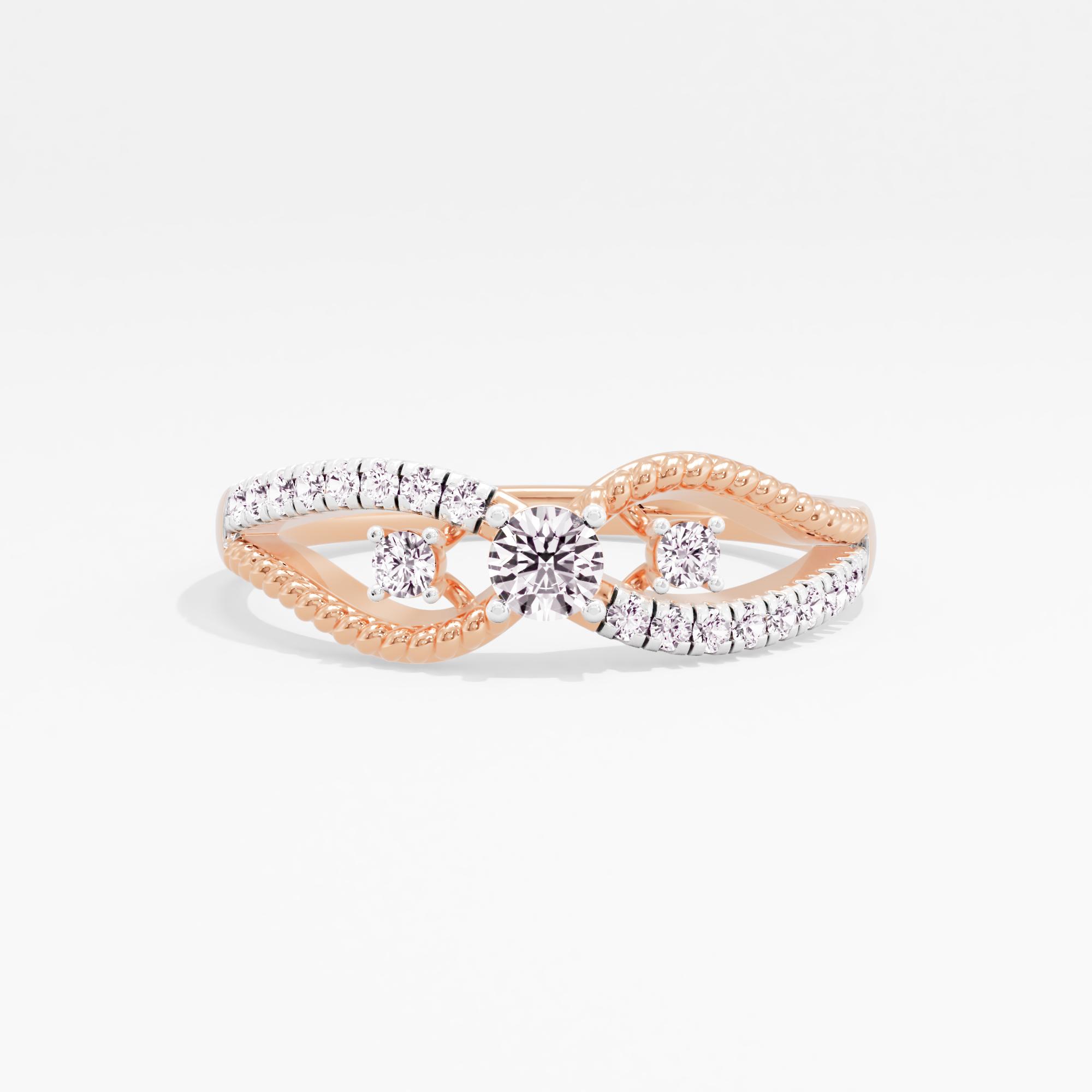 Demure Essence Solitaire Ring