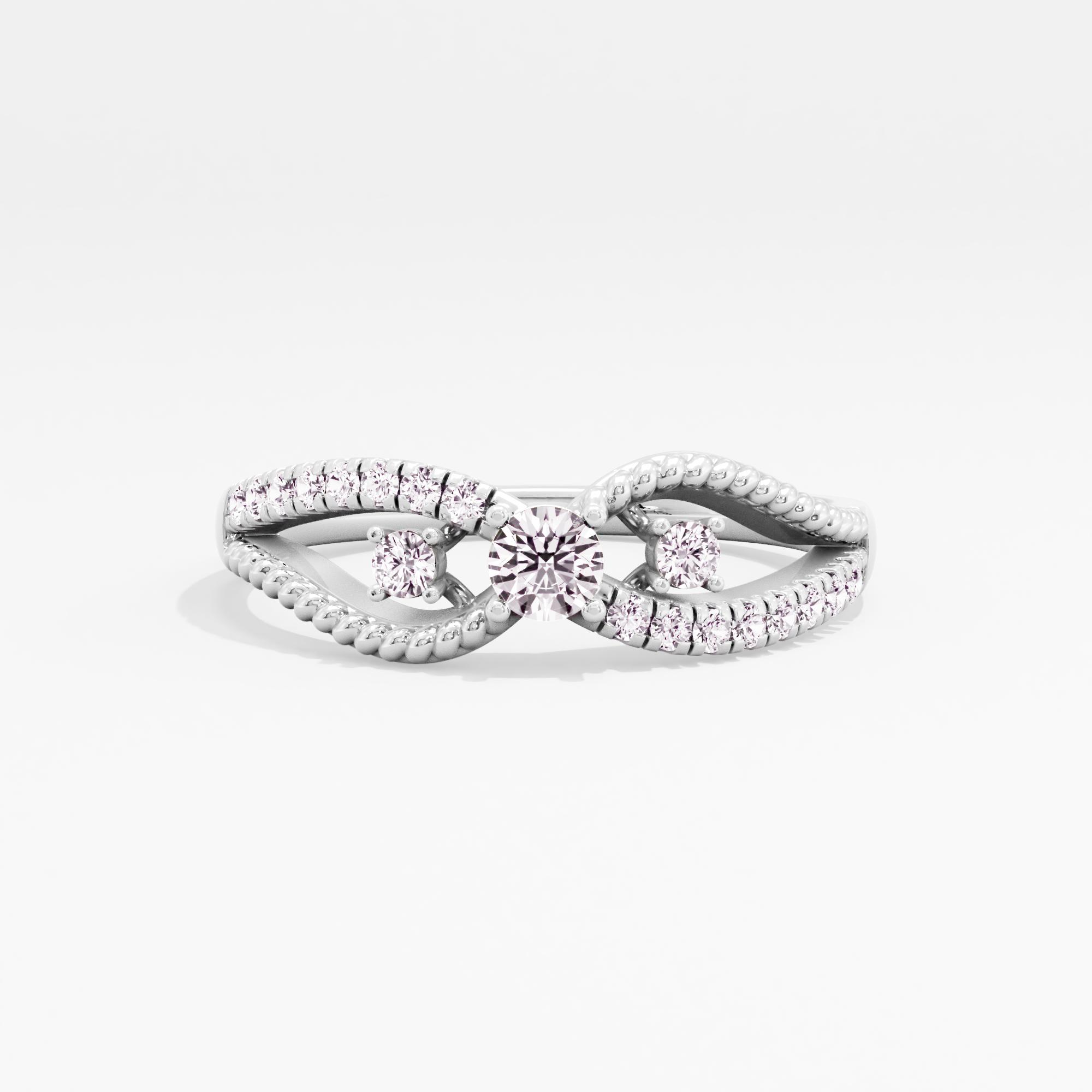 Demure Essence Solitaire Ring