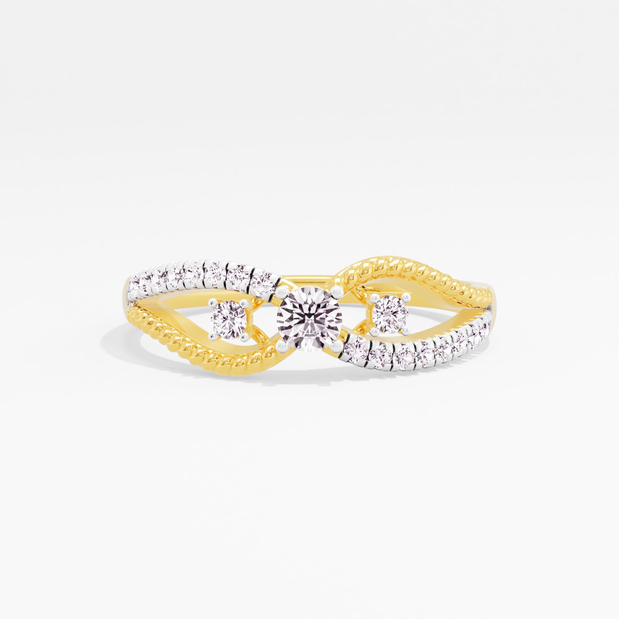 Demure Essence Solitaire Ring