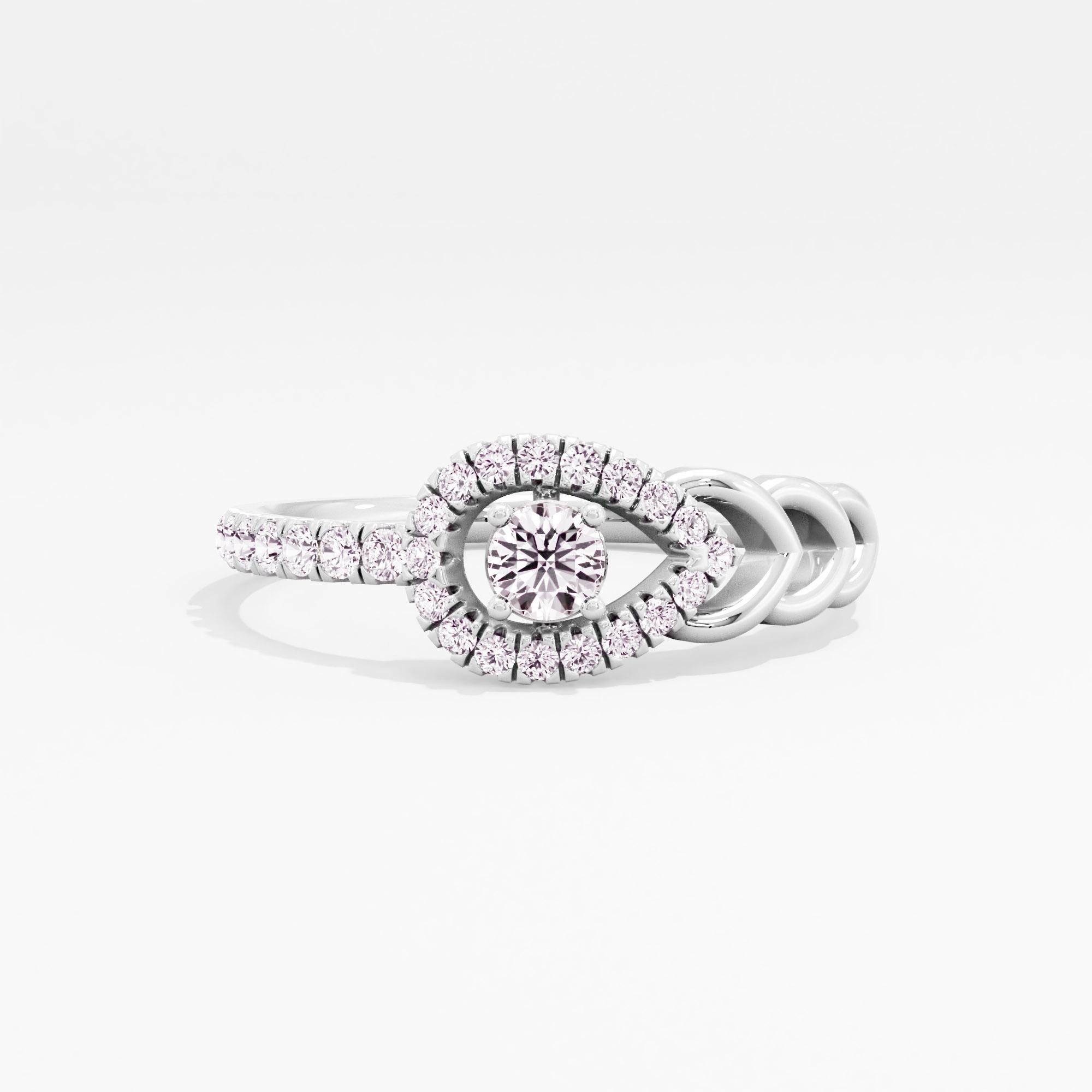 Pearfect Allure Solitaire Ring