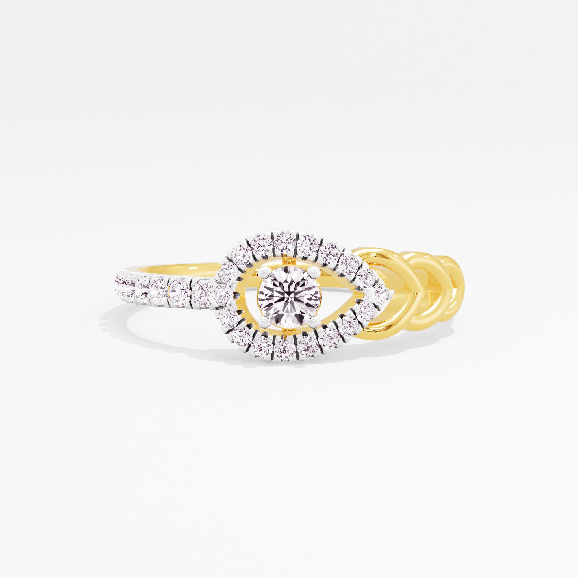 Pearfect Allure Solitaire Ring