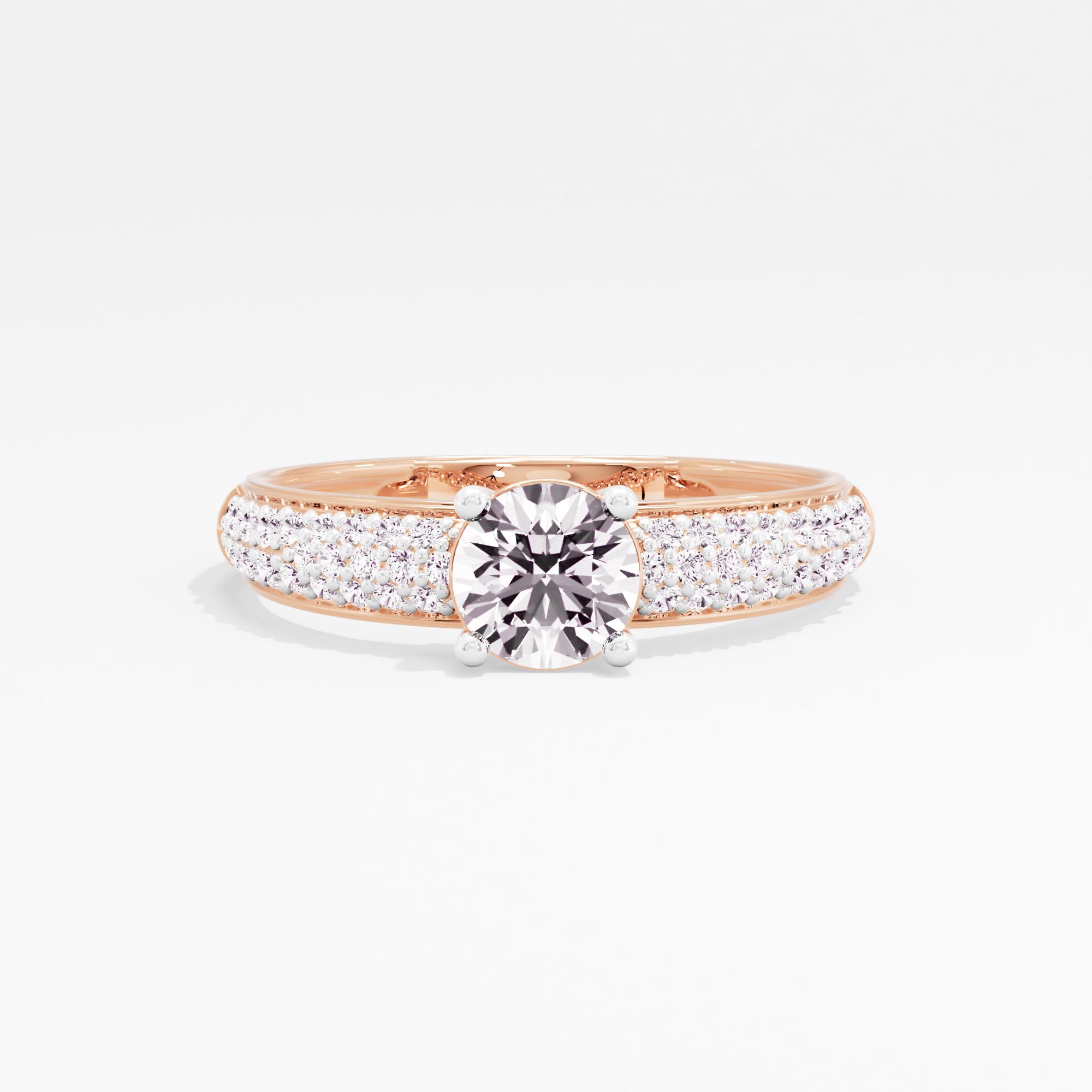 Gleaming Trail Solitaire Ring