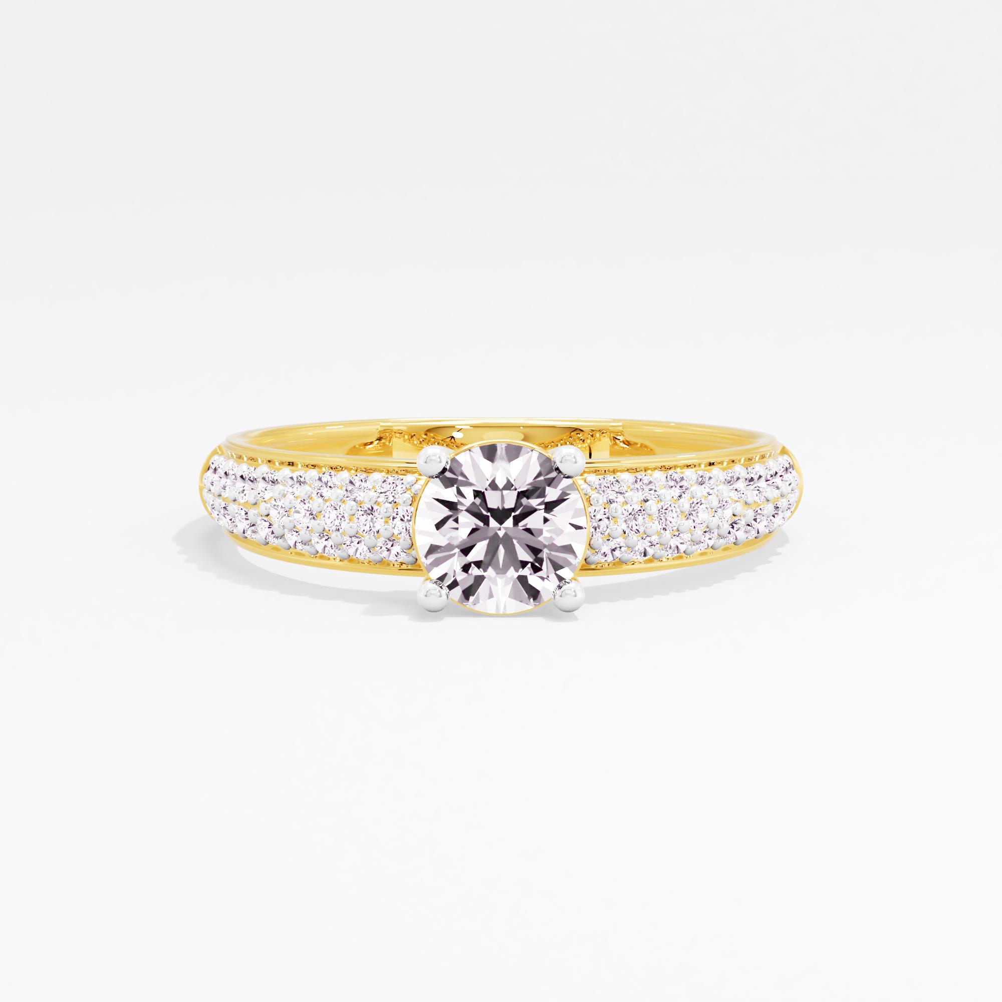 Gleaming Trail Solitaire Ring