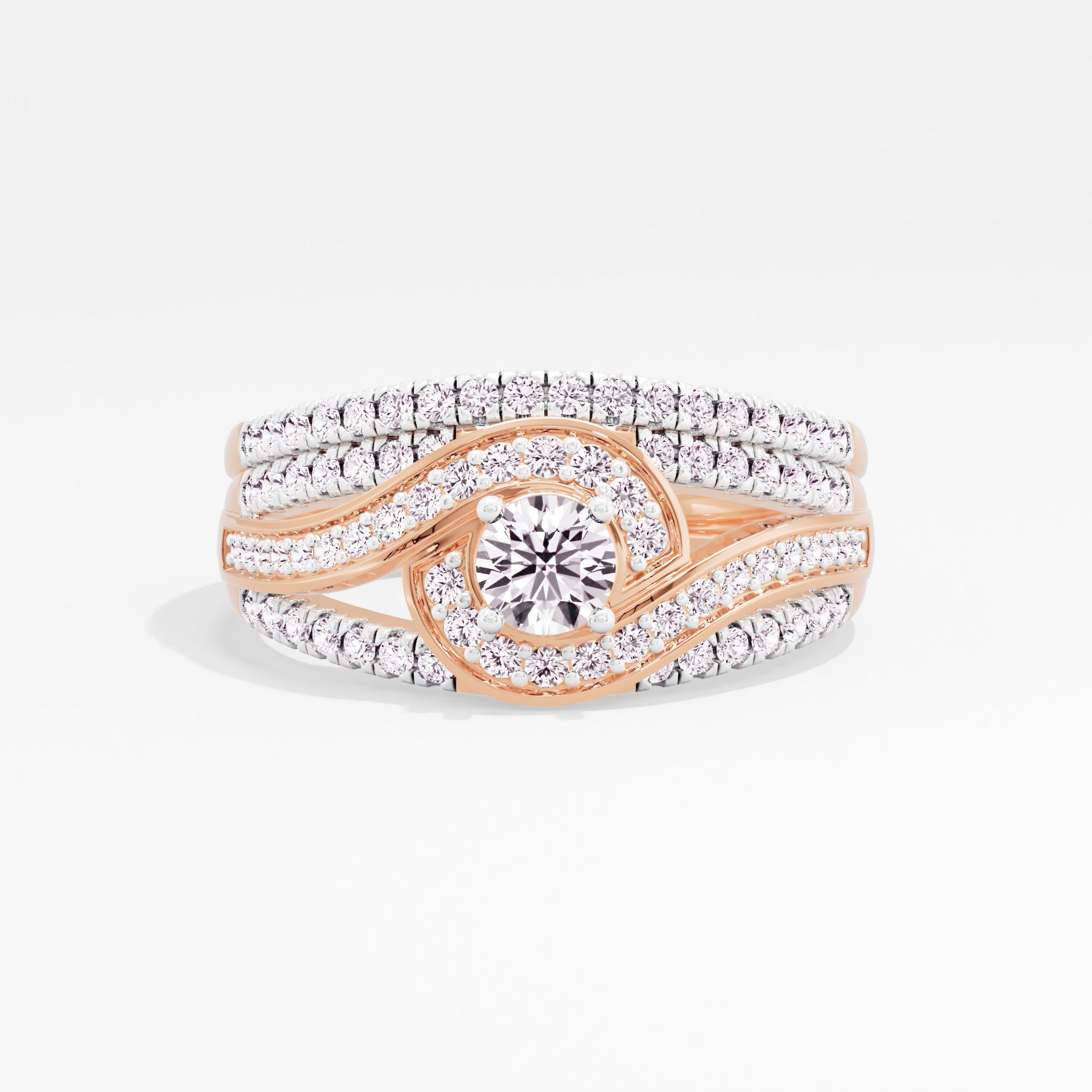 Modern Devotion Solitaire Bridal Ring Set