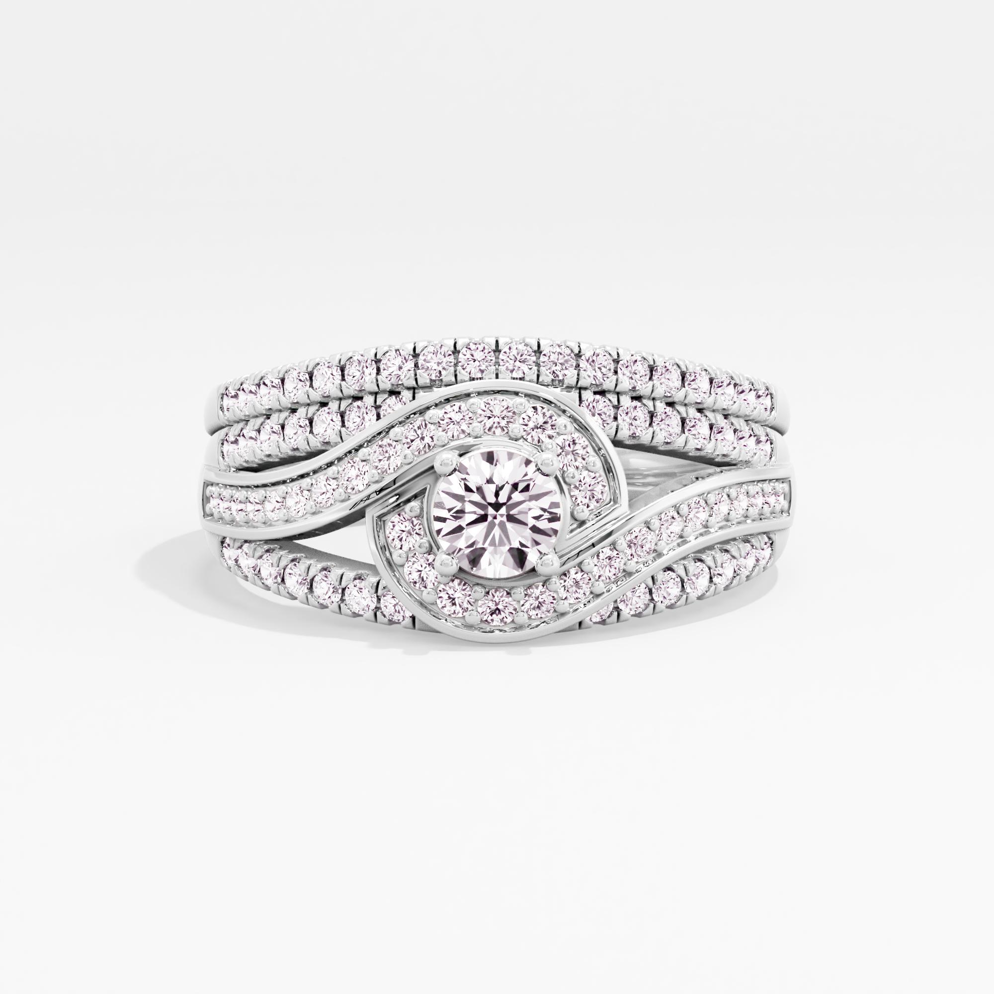 Modern Devotion Solitaire Bridal Ring Set