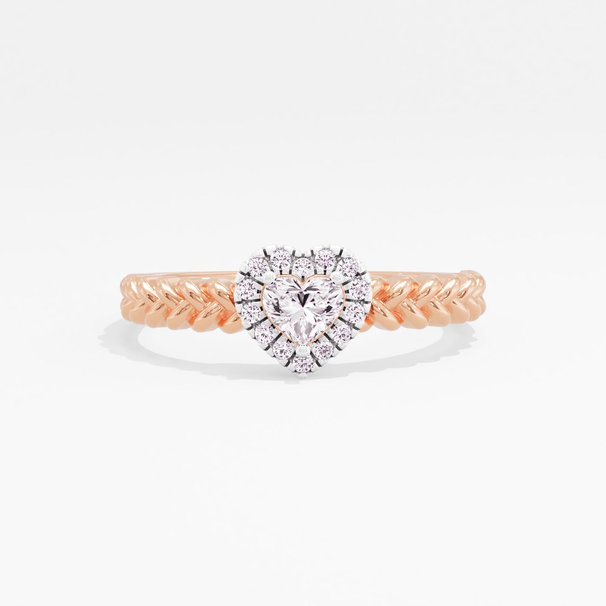 Love's Braid Halo Ring