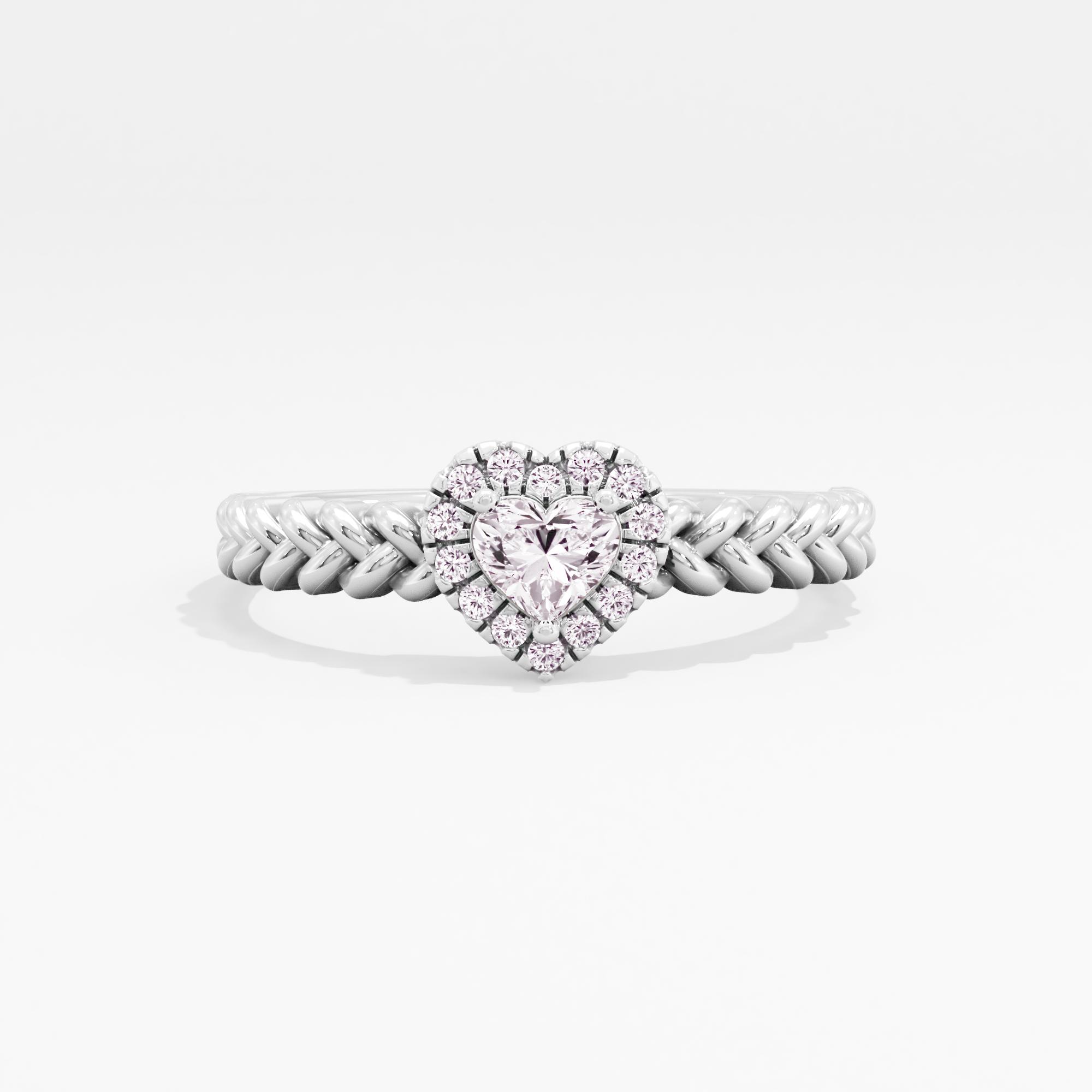 Love's Braid Halo Ring