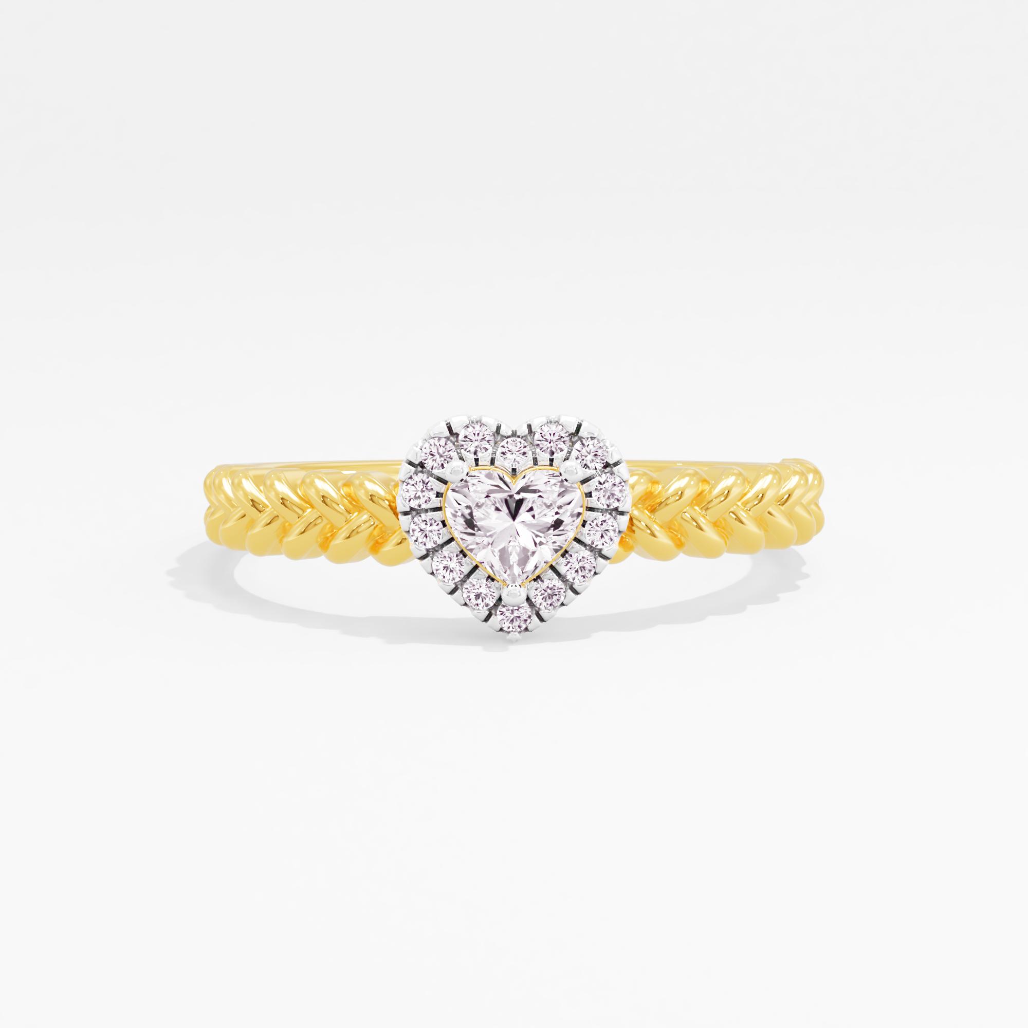 Love's Braid Halo Ring