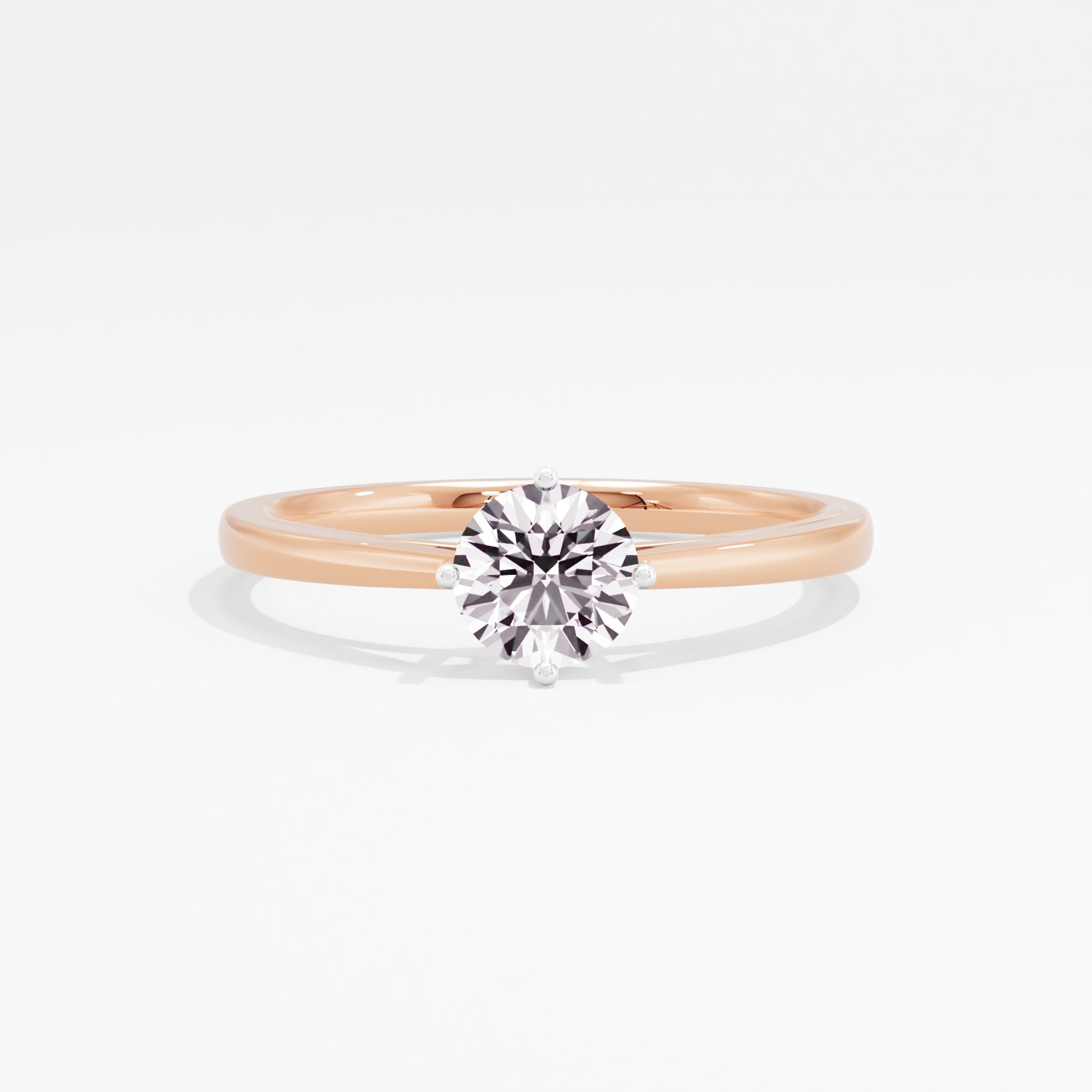 Modern Sienna Solitaire Ring