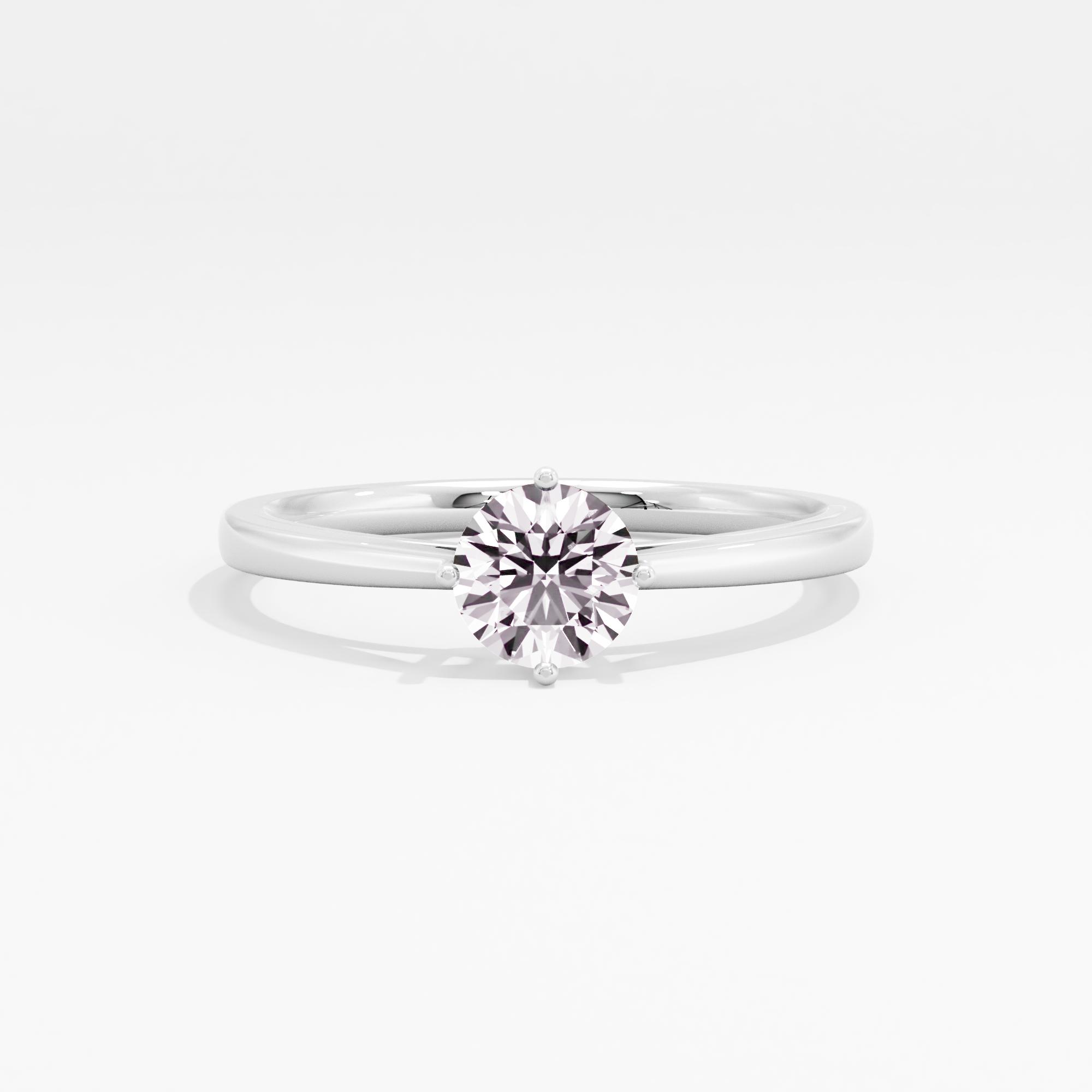 Modern Sienna Solitaire Ring