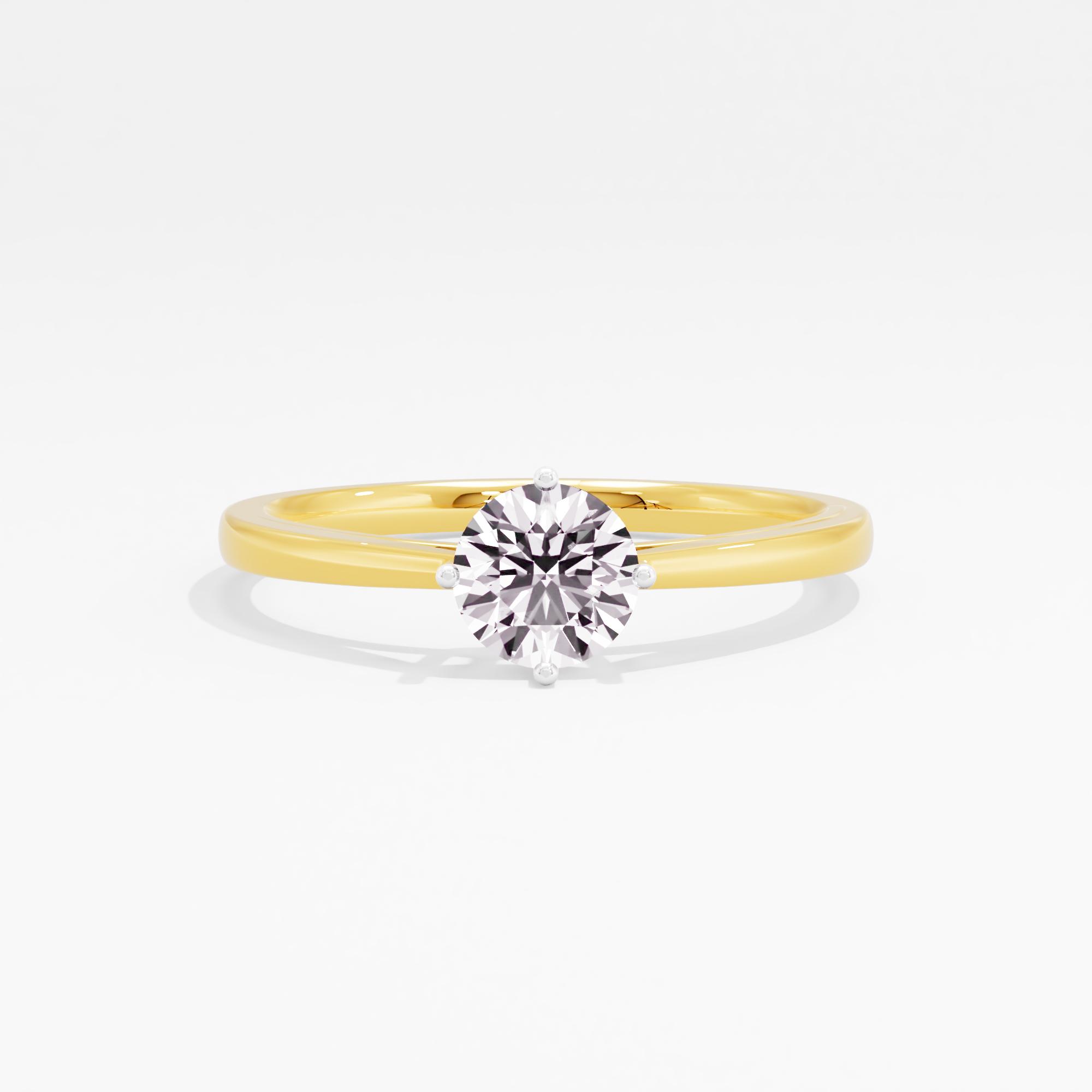 Modern Sienna Solitaire Ring