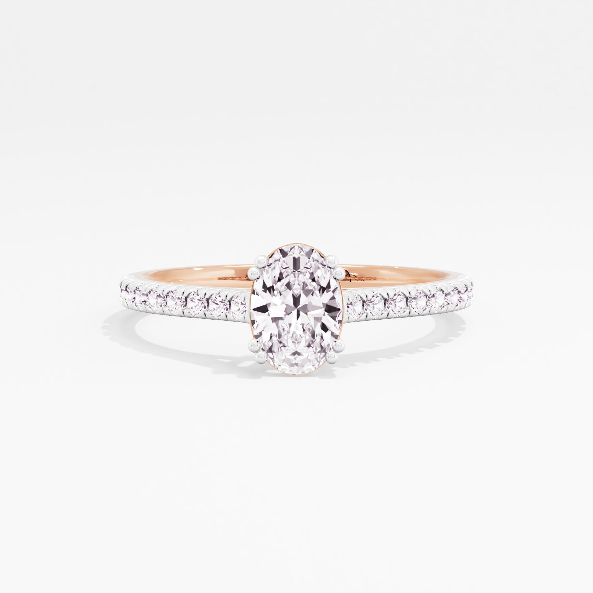Aurelia Flame Solitaire Ring