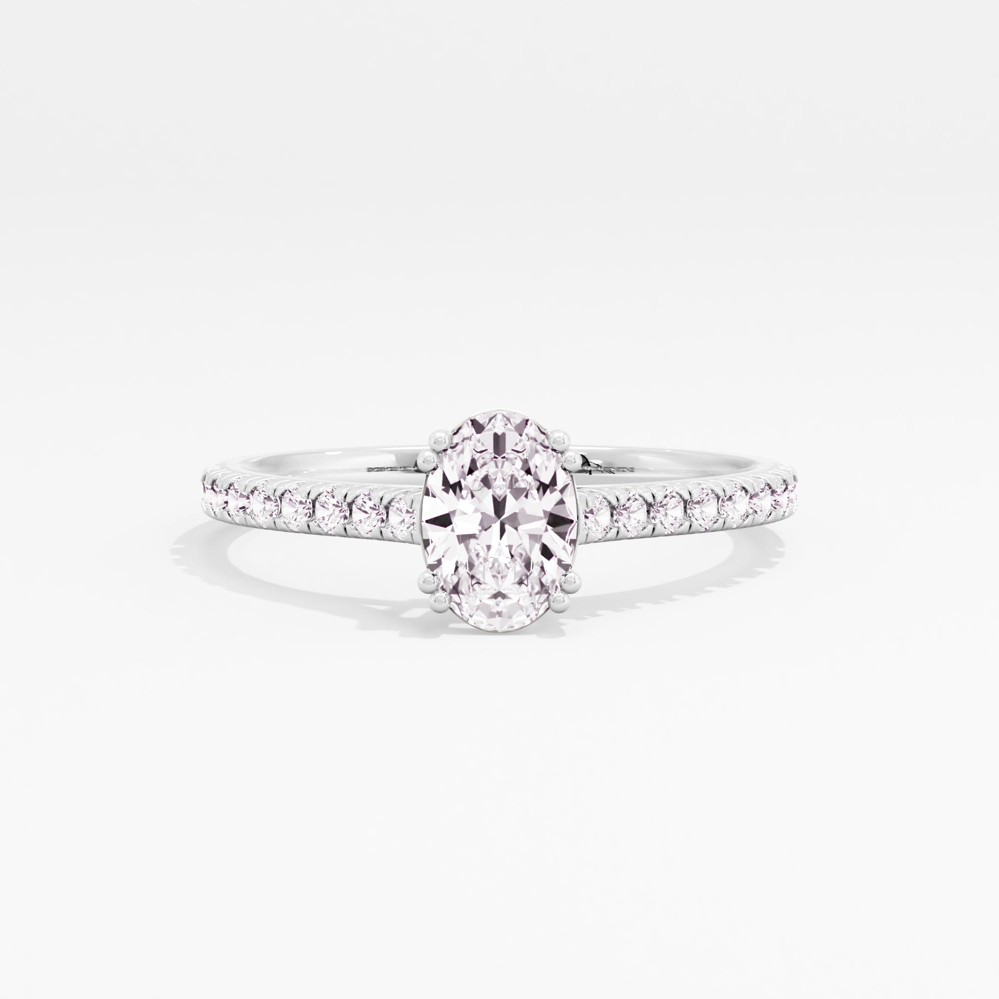 Aurelia Flame Solitaire Ring