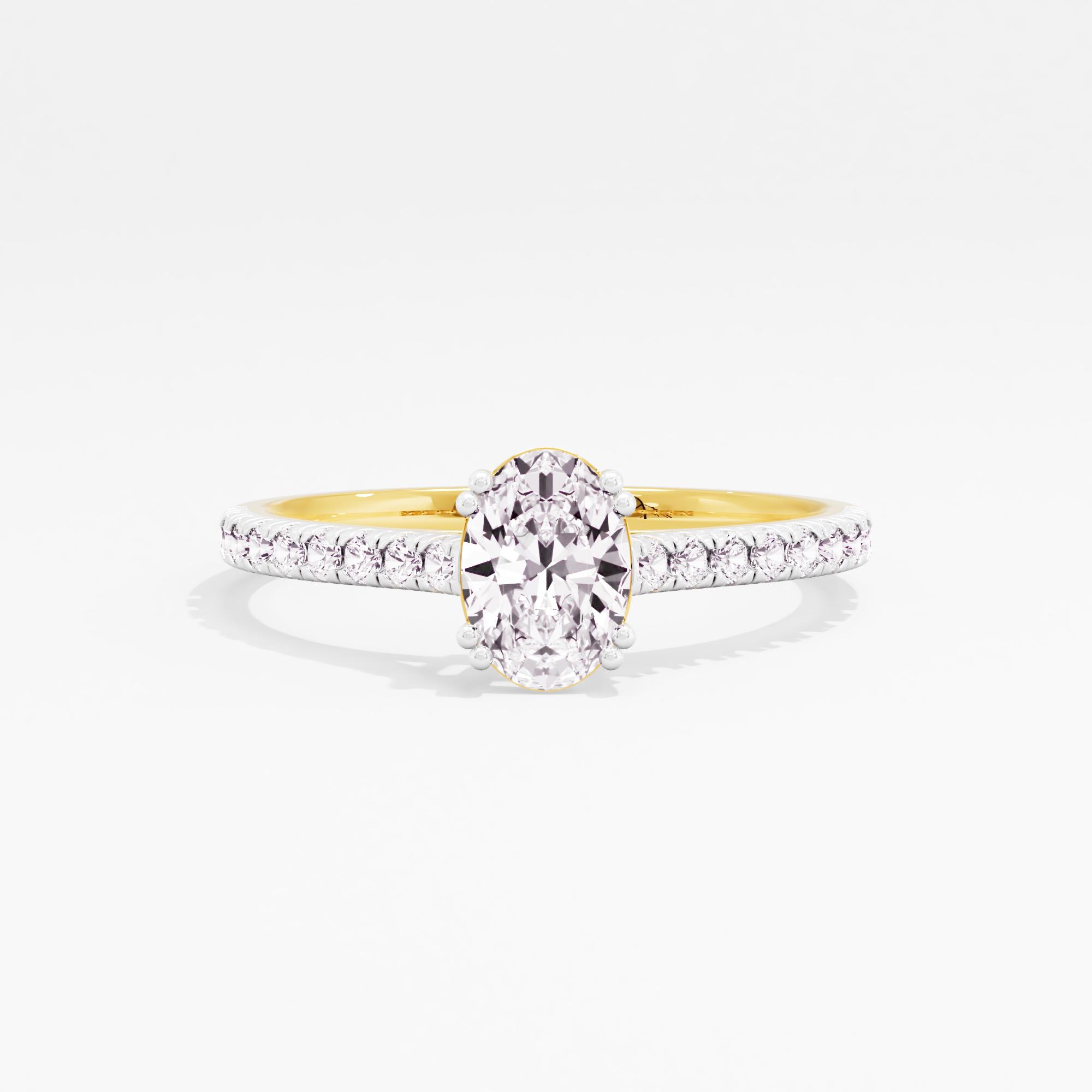 Aurelia Flame Solitaire Ring
