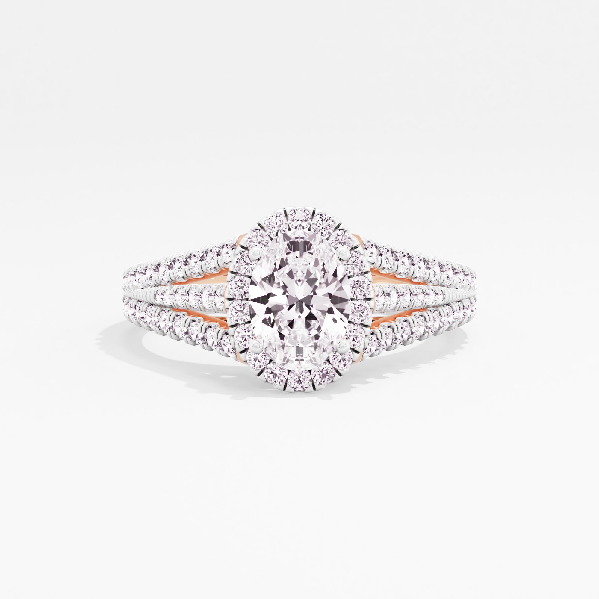 Crystal Romance Halo Ring