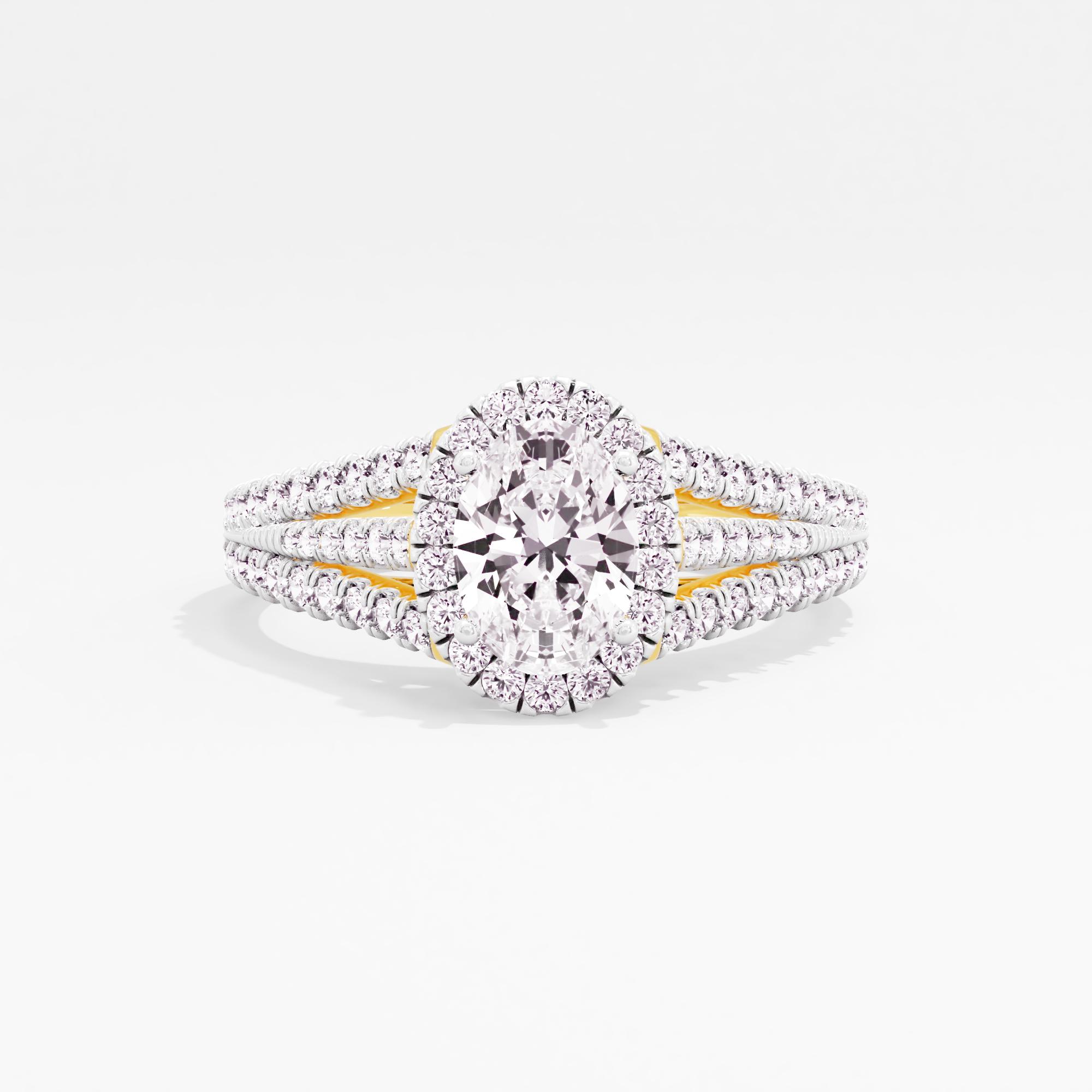 Crystal Romance Halo Ring