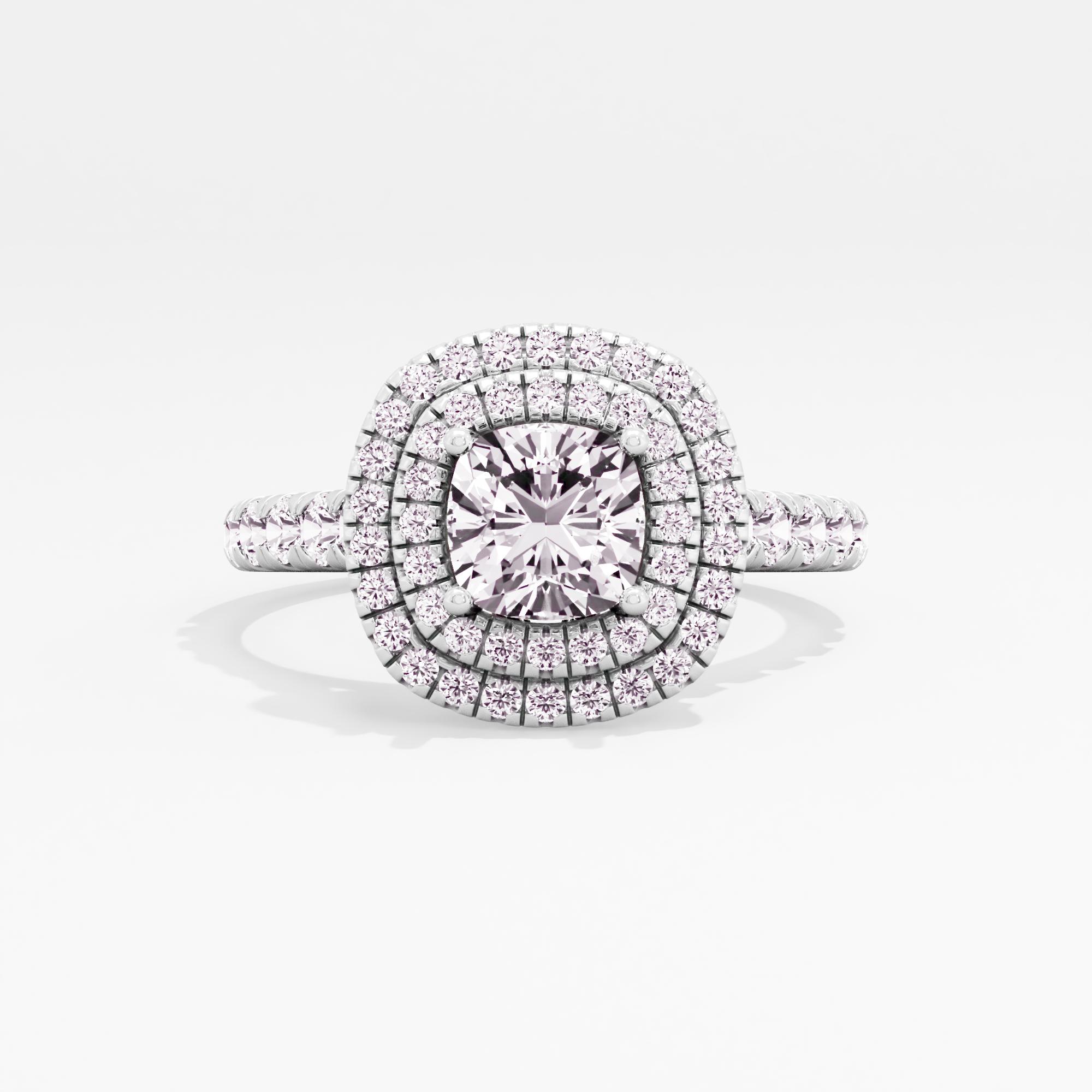 Serene Charm Halo Ring