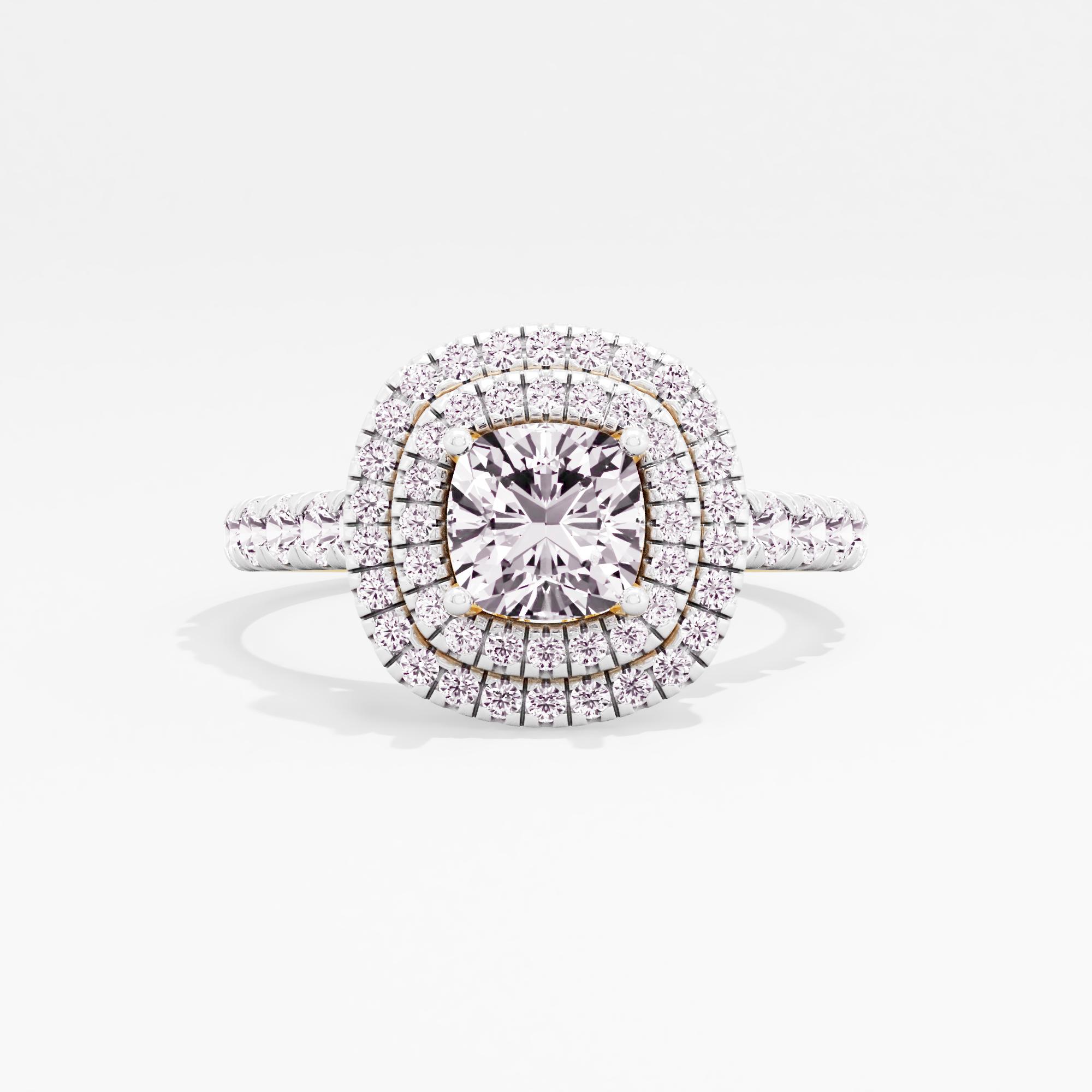 Serene Charm Halo Ring