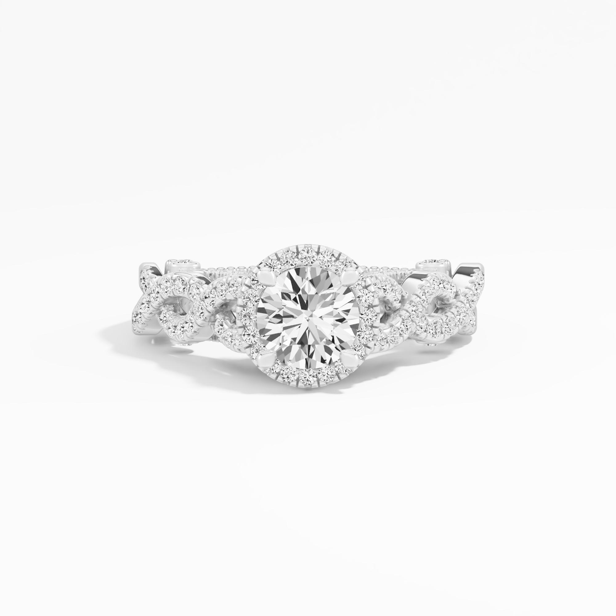 Sparkling Allure Halo Ring