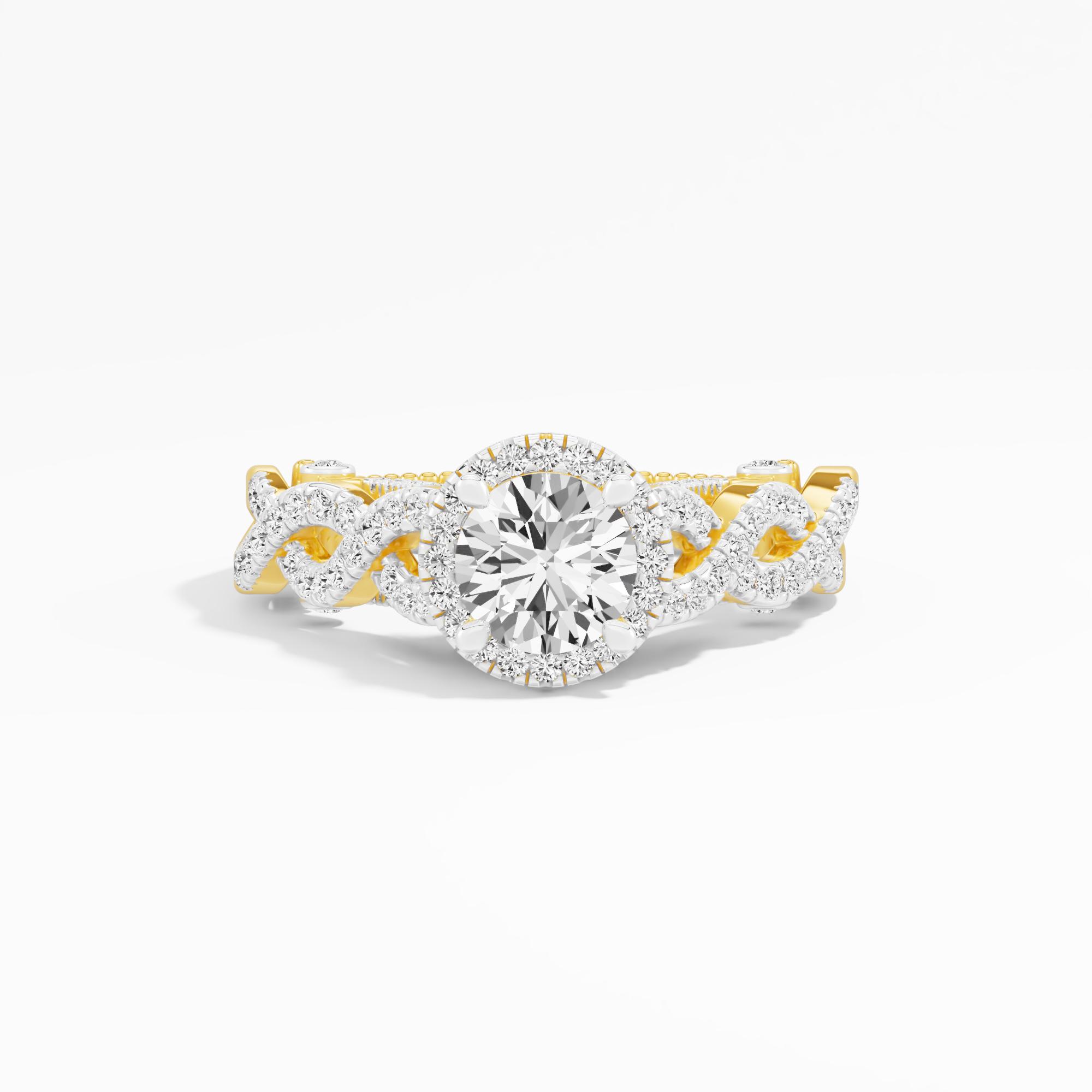 Sparkling Allure Halo Ring
