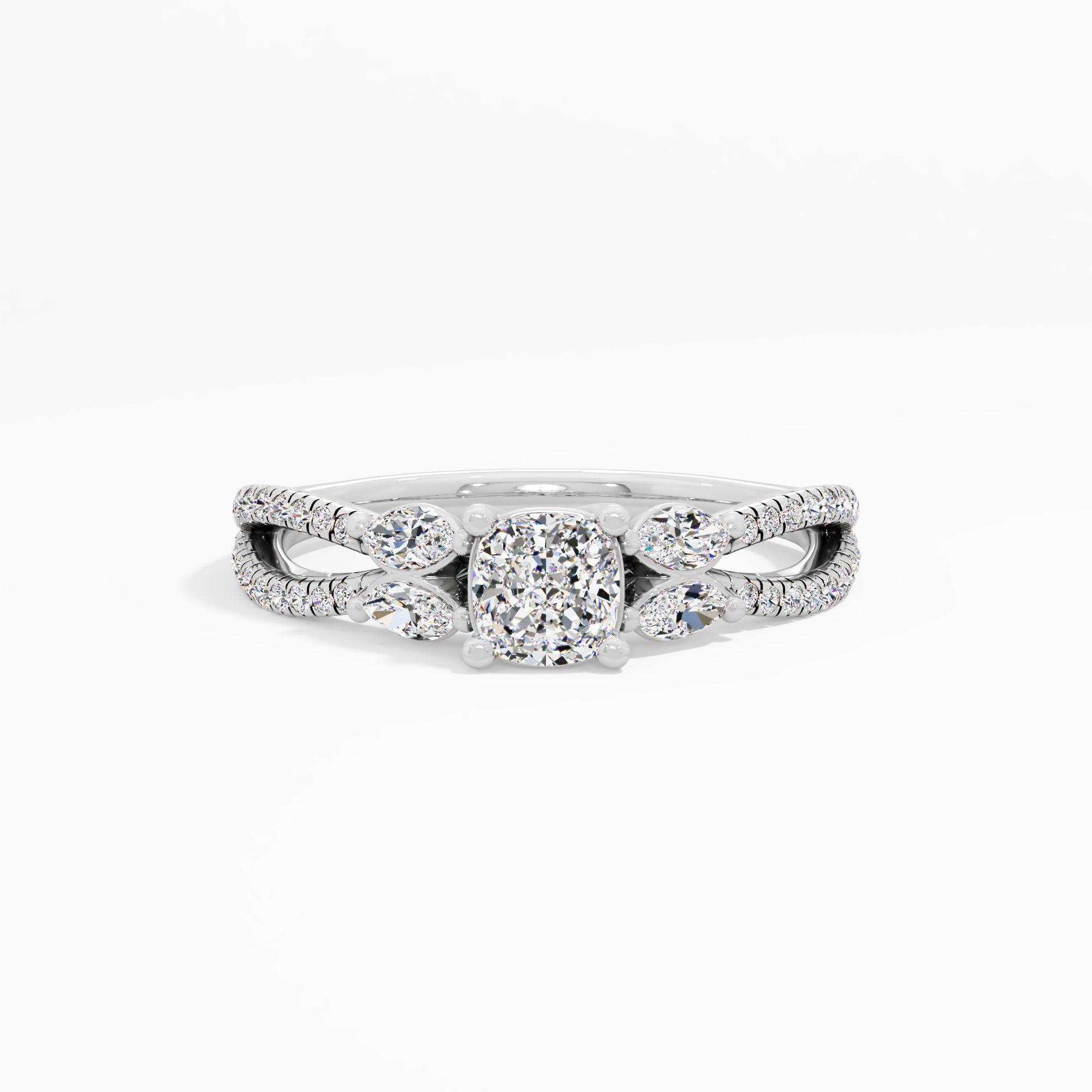 Celestial Weave Solitaire Diamond Ring