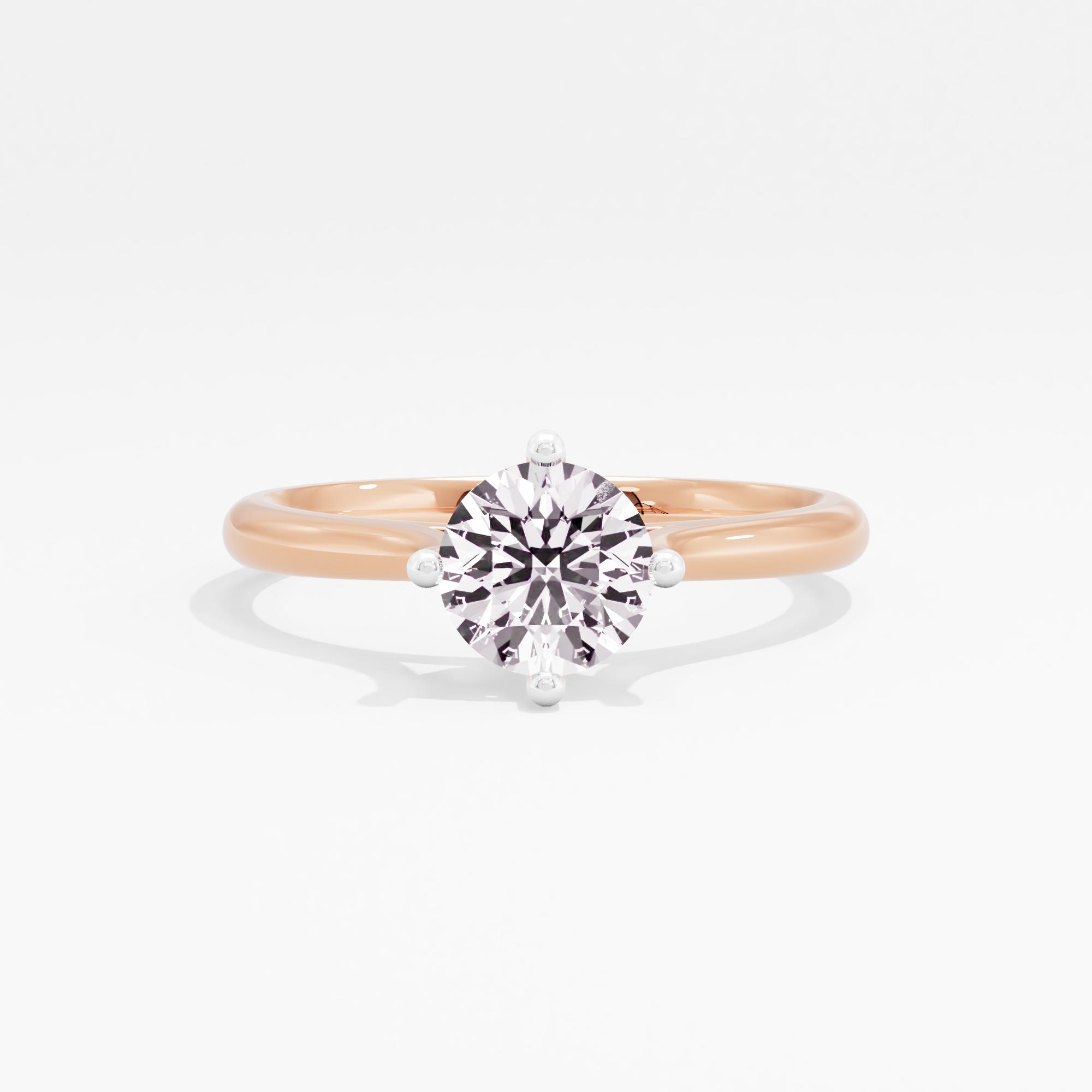 Crowned Radiance Solitaire Ring