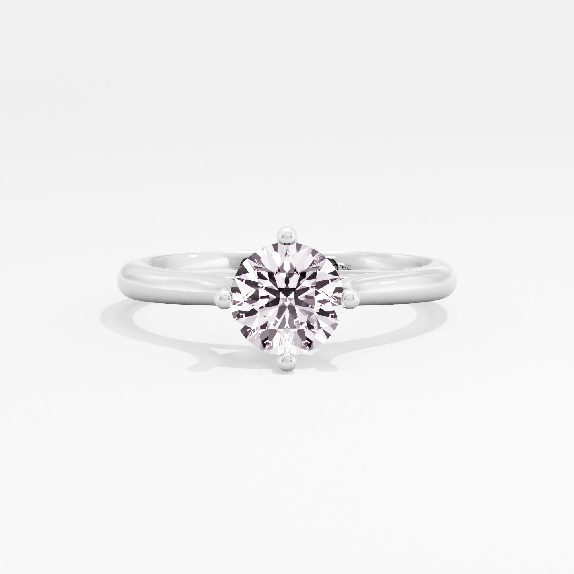 Crowned Radiance Solitaire Ring