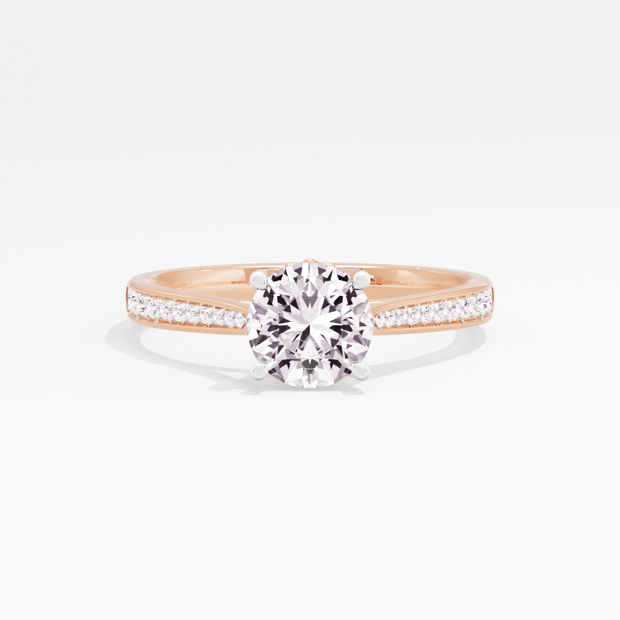 Astral Glimmer Solitaire Ring