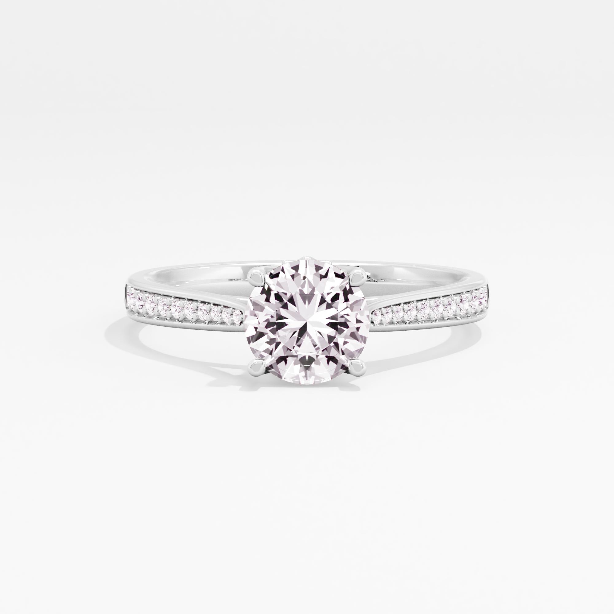 Astral Glimmer Solitaire Ring