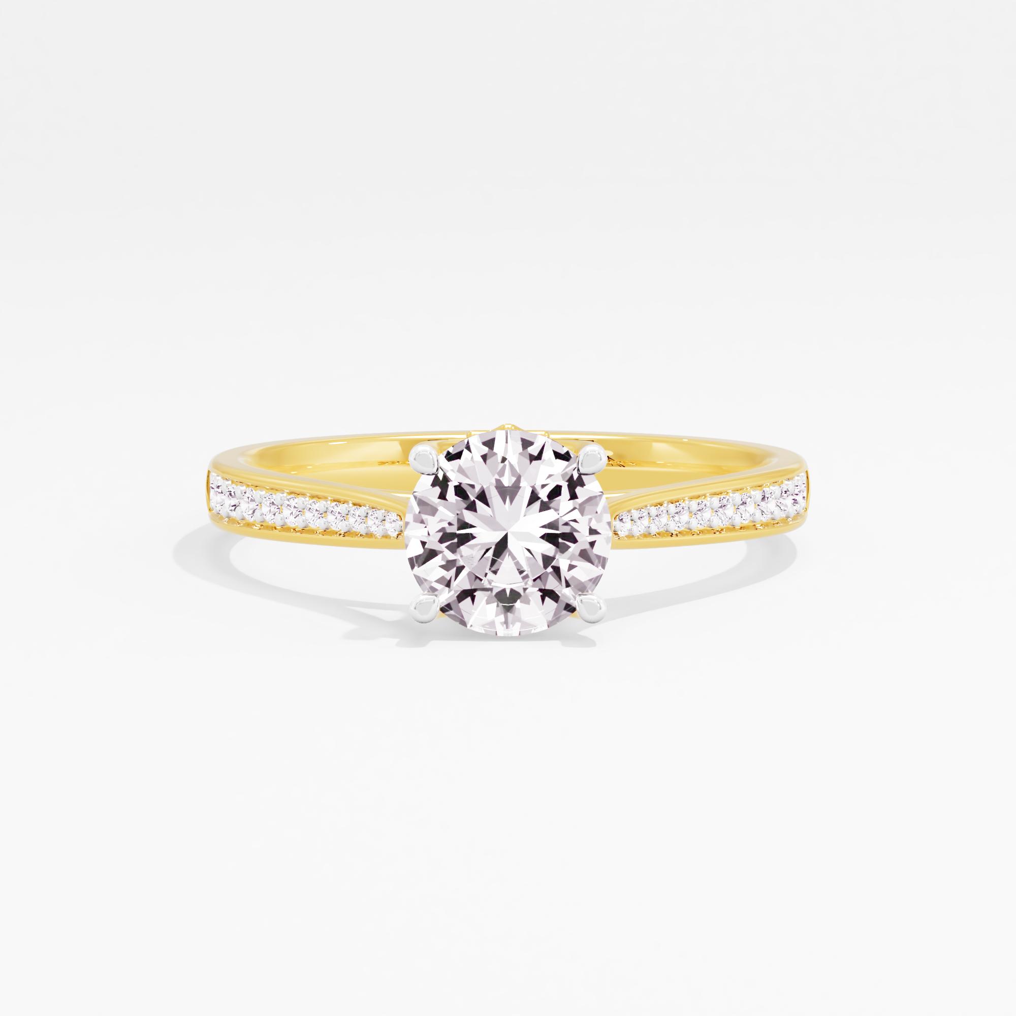 Astral Glimmer Solitaire Ring