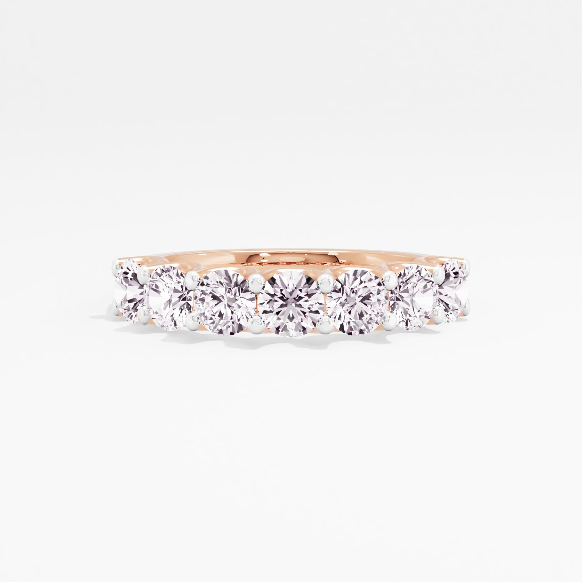 Serenity Sweep 7 Stone Half Eternity Band