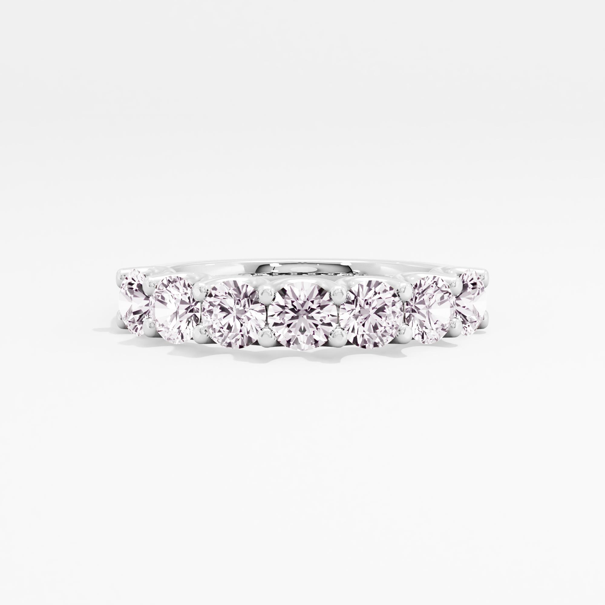 Serenity Sweep 7 Stone Half Eternity Band