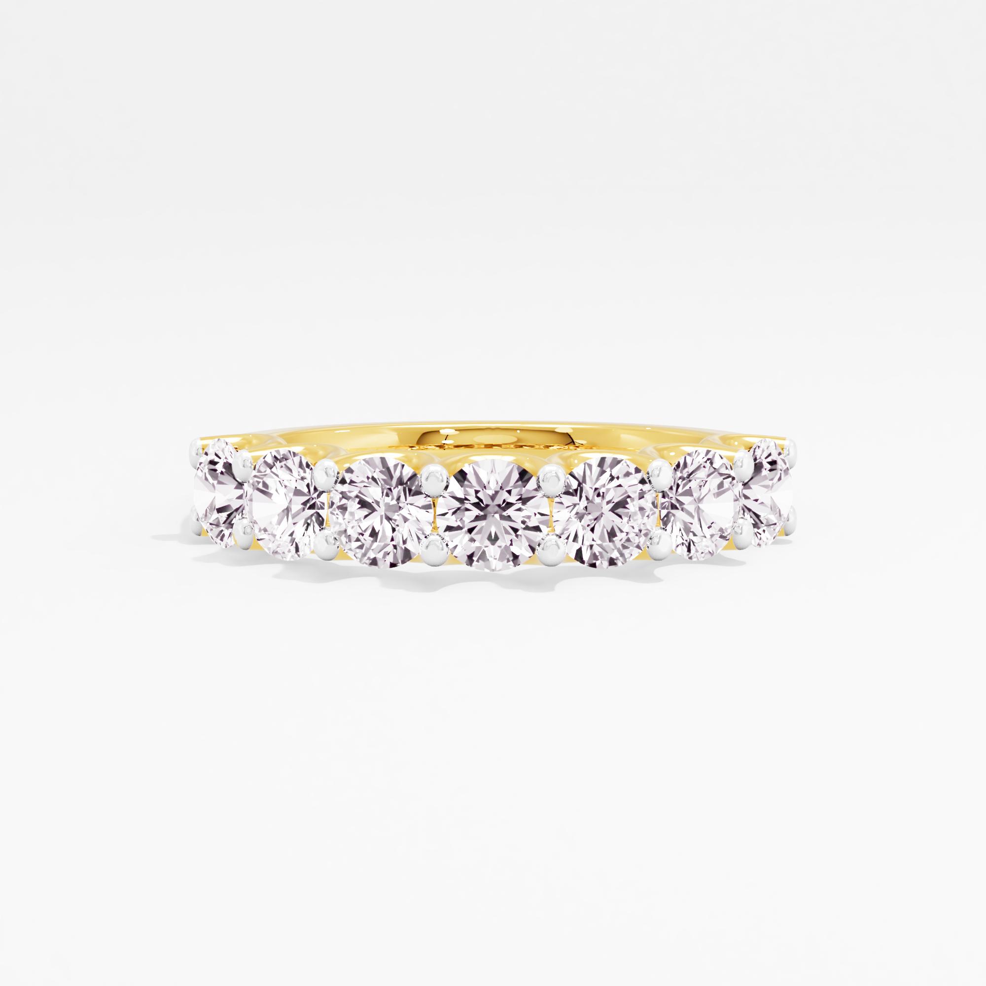 Serenity Sweep 7 Stone Half Eternity Band
