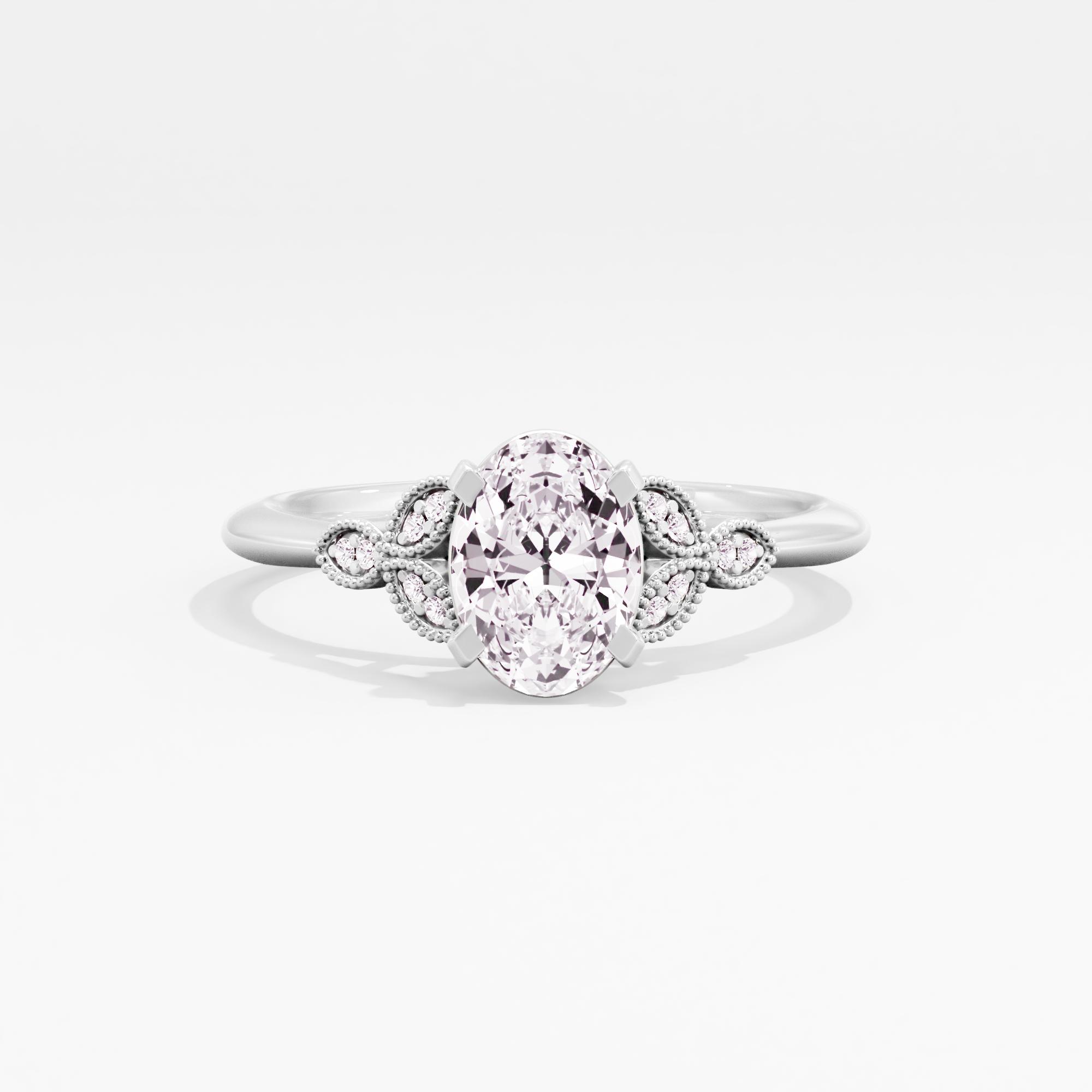 Antique Charm Solitaire Ring