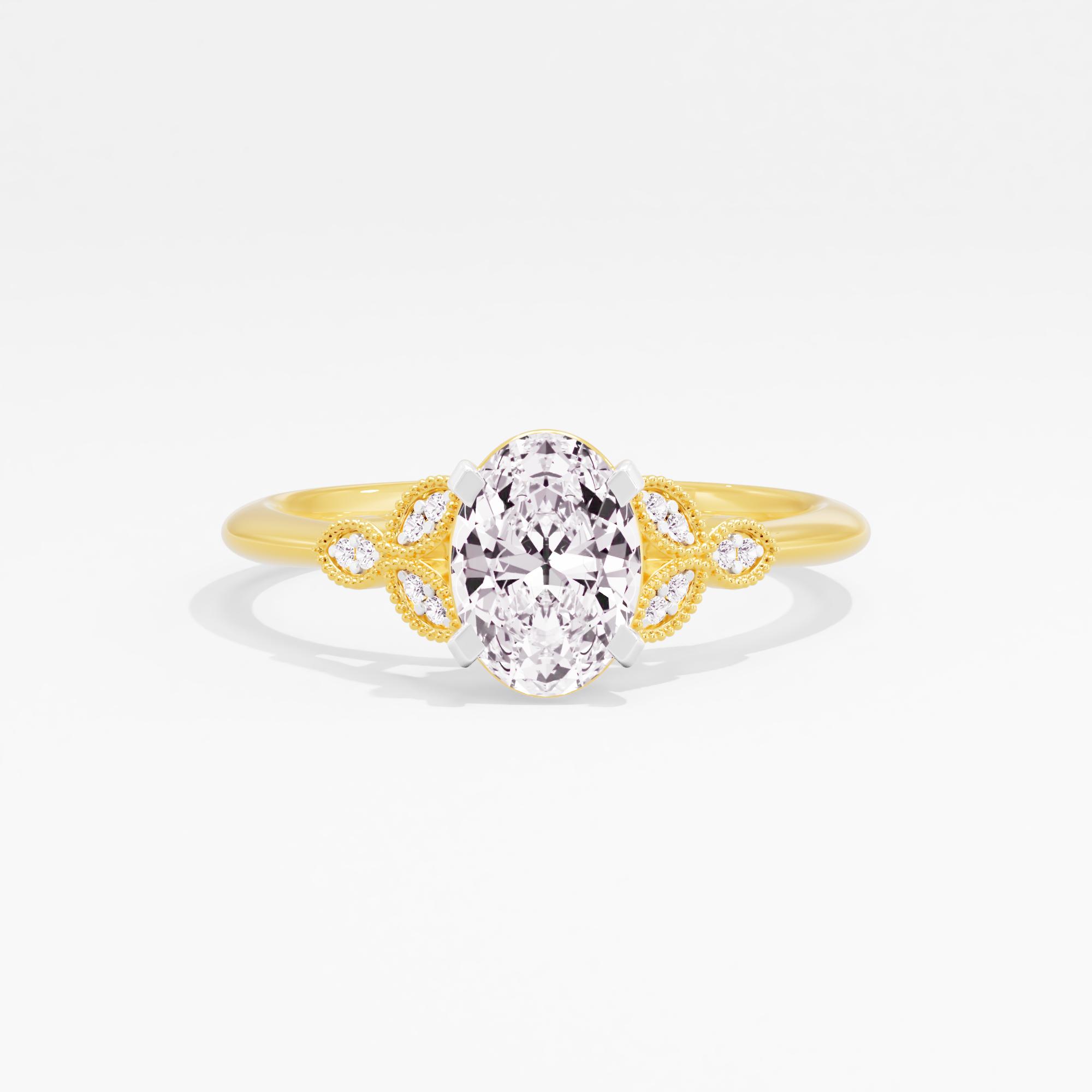 Antique Charm Solitaire Ring