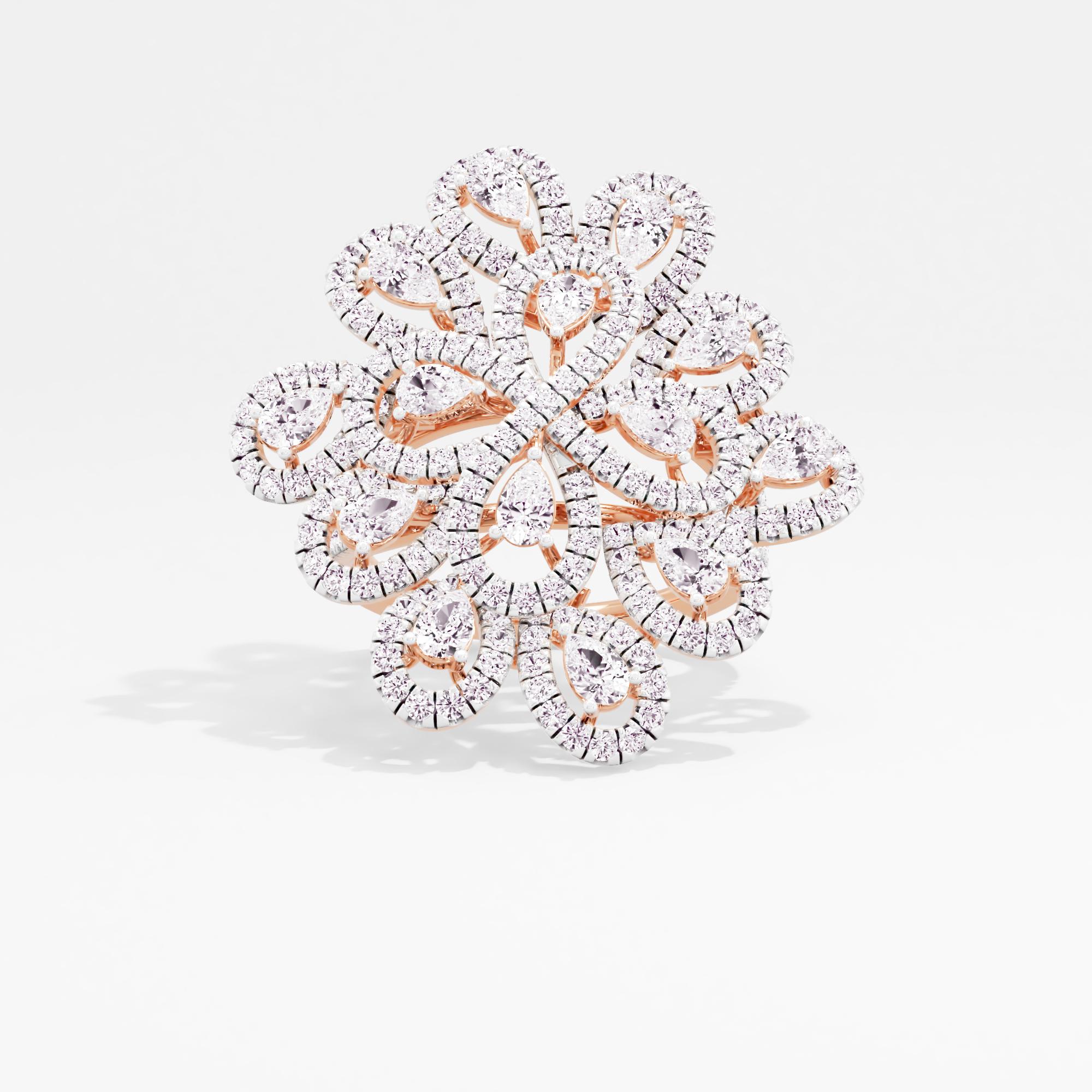 Spotlight Bloom Halo Cocktail Ring