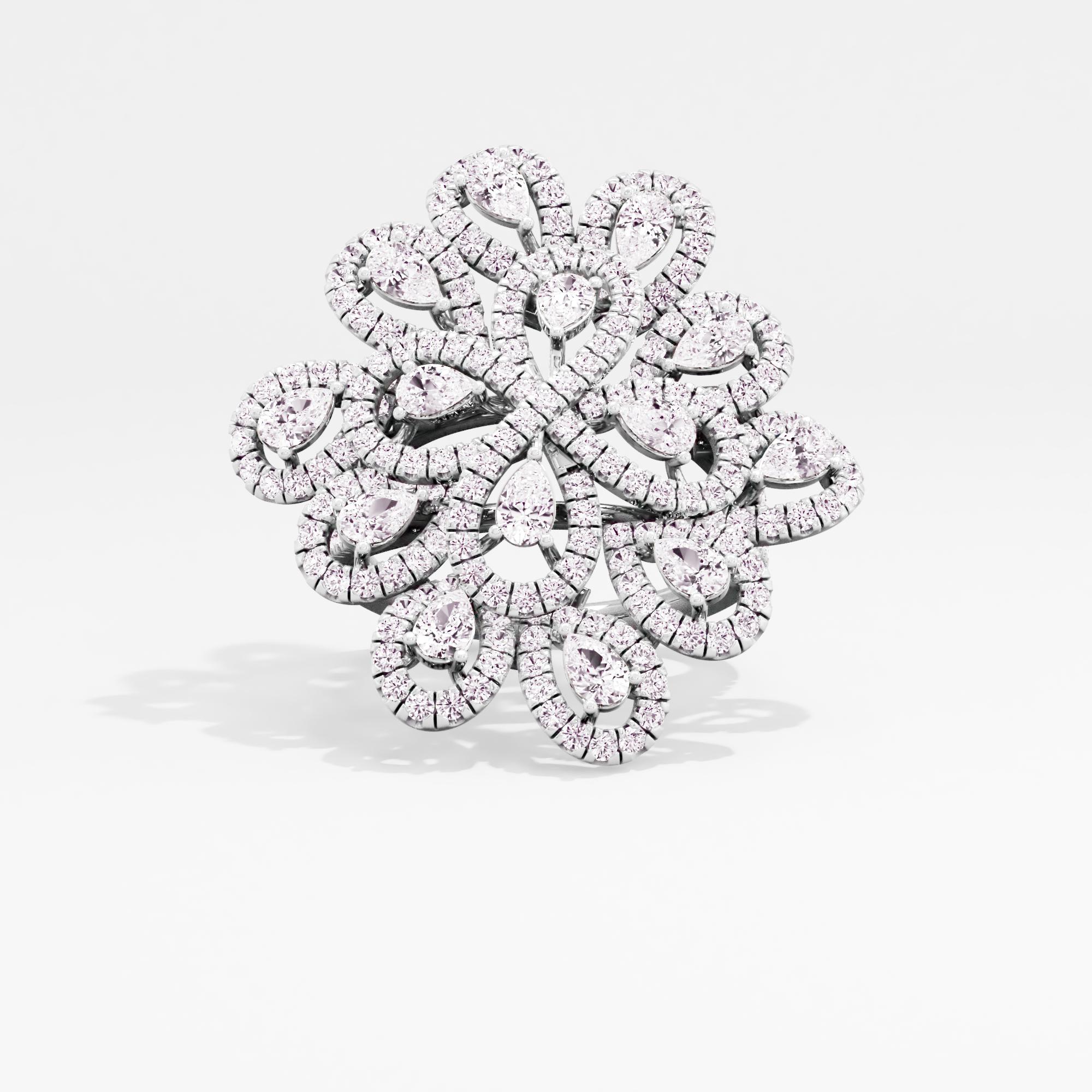Spotlight Bloom Halo Cocktail Ring