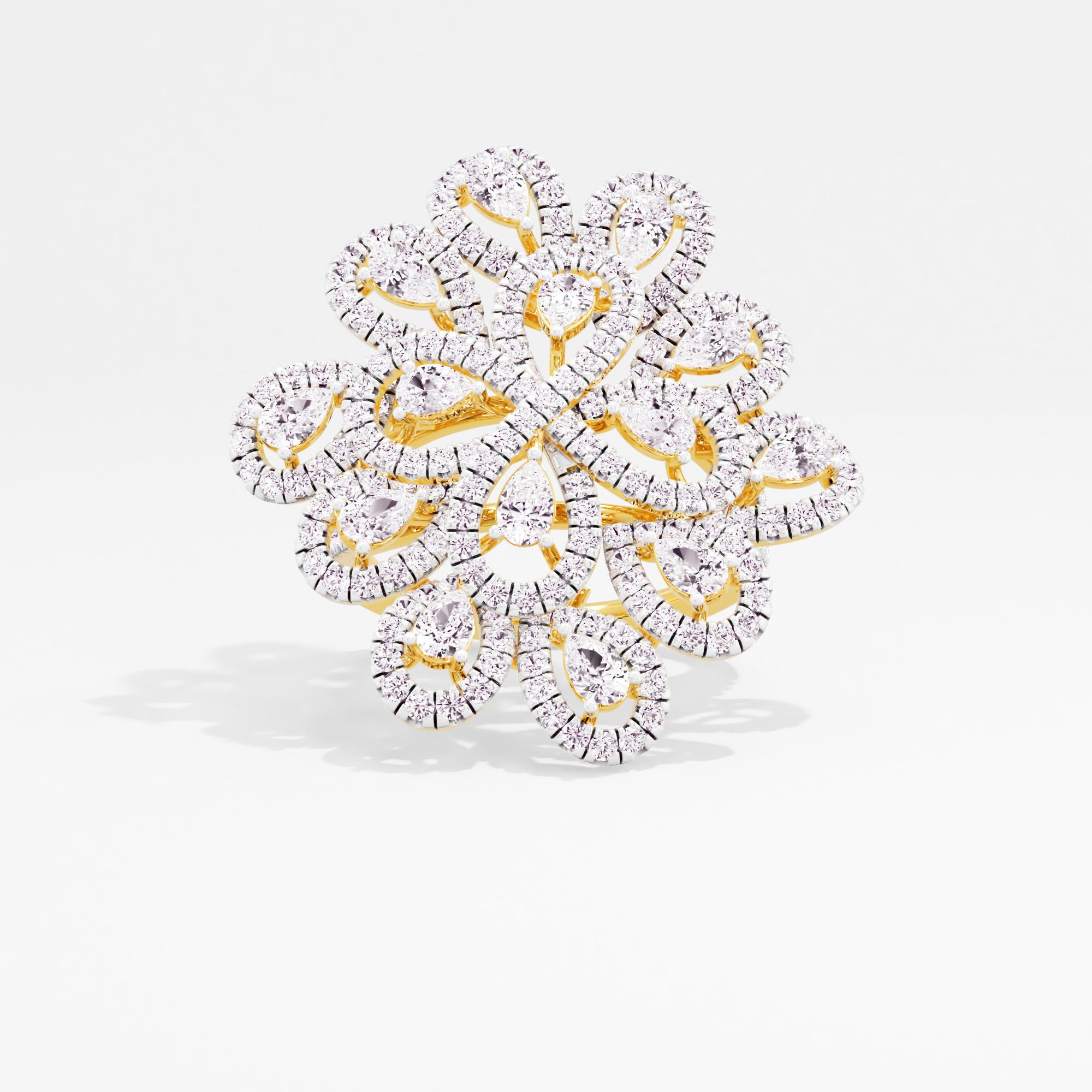 Spotlight Bloom Halo Cocktail Ring