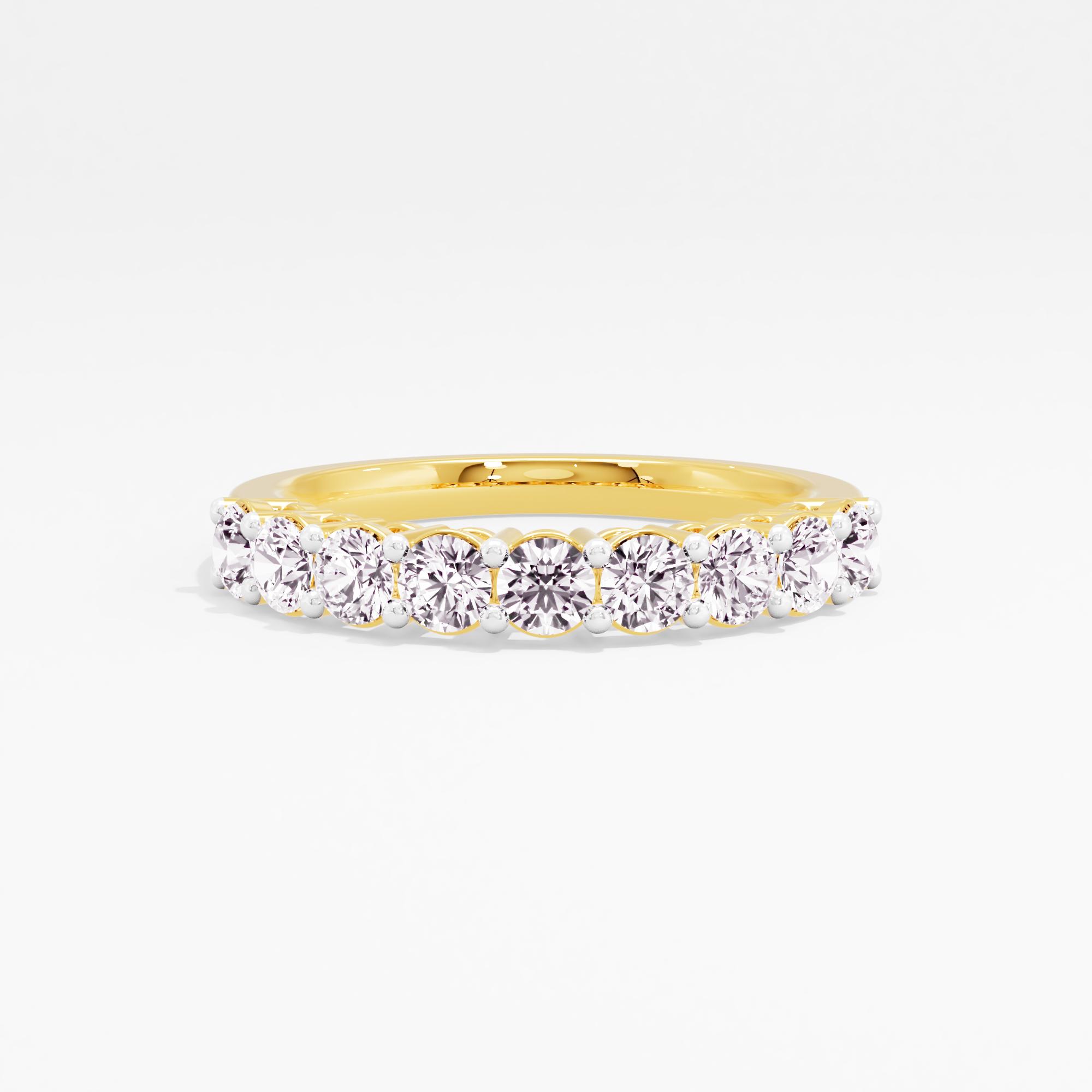 Perpetual Shine 9 Stone Half Eternity Band