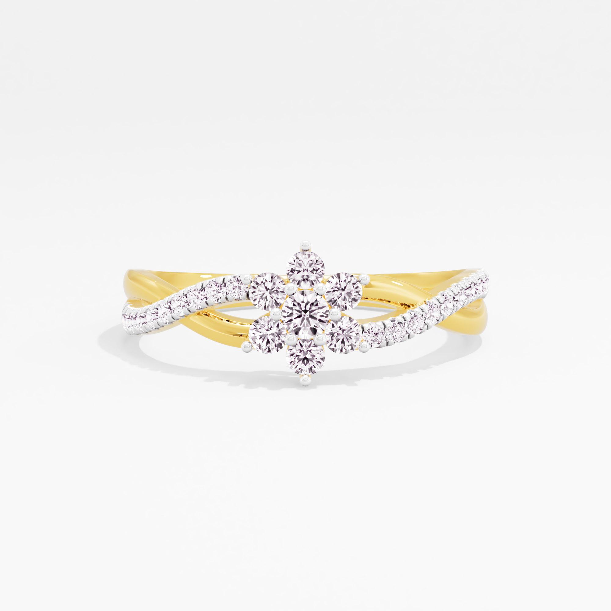 Starlight Dance Cluster Ring