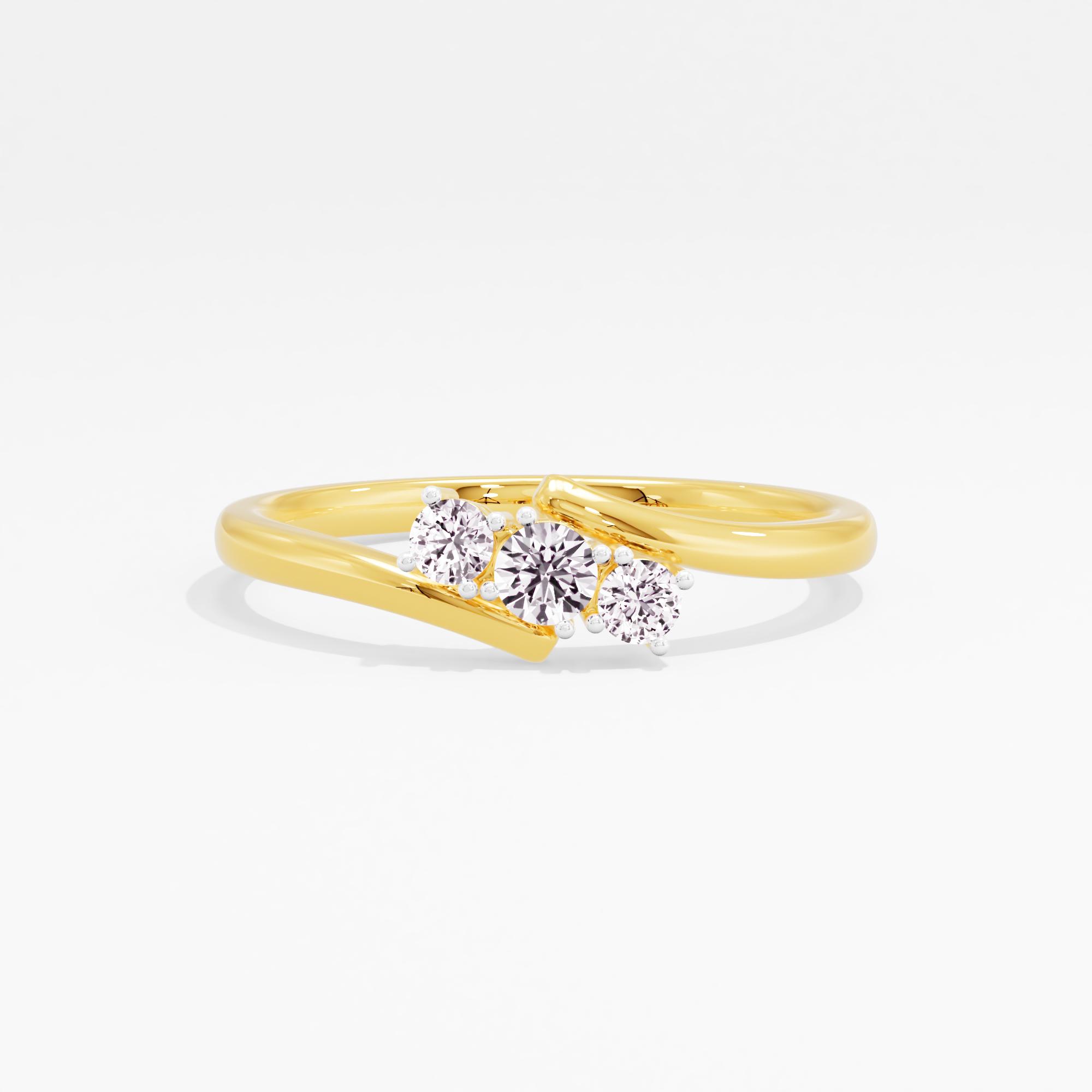 Minimalist Magic 3 Stone Ring
