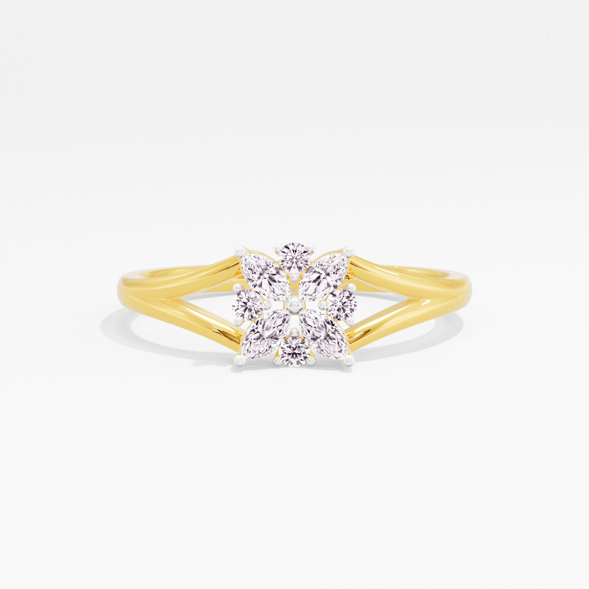Lunar Lumina Cluster Ring