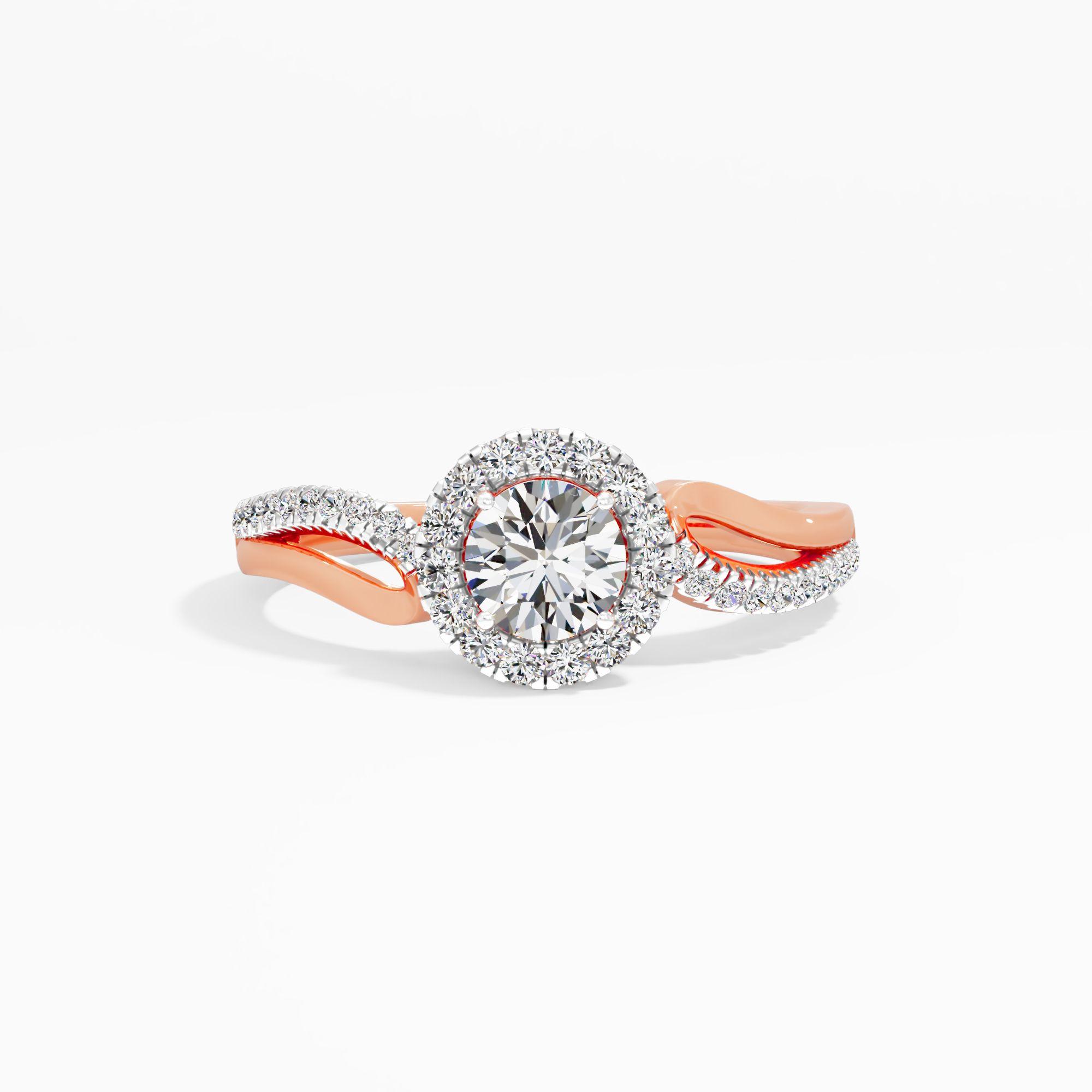 Graceflow Halo Diamond Ring
