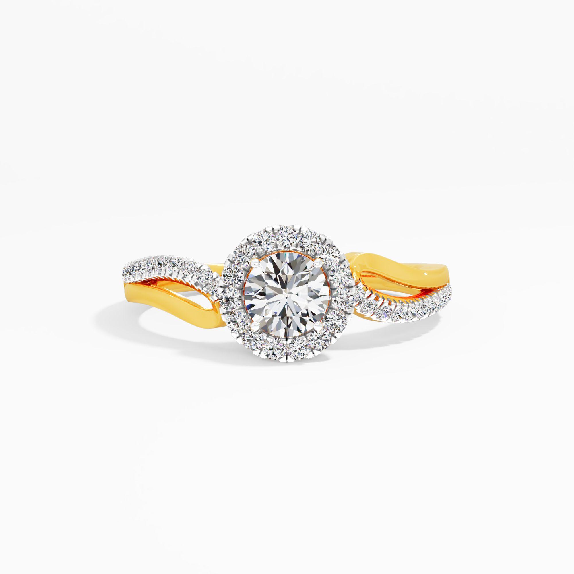 Graceflow Halo Diamond Ring
