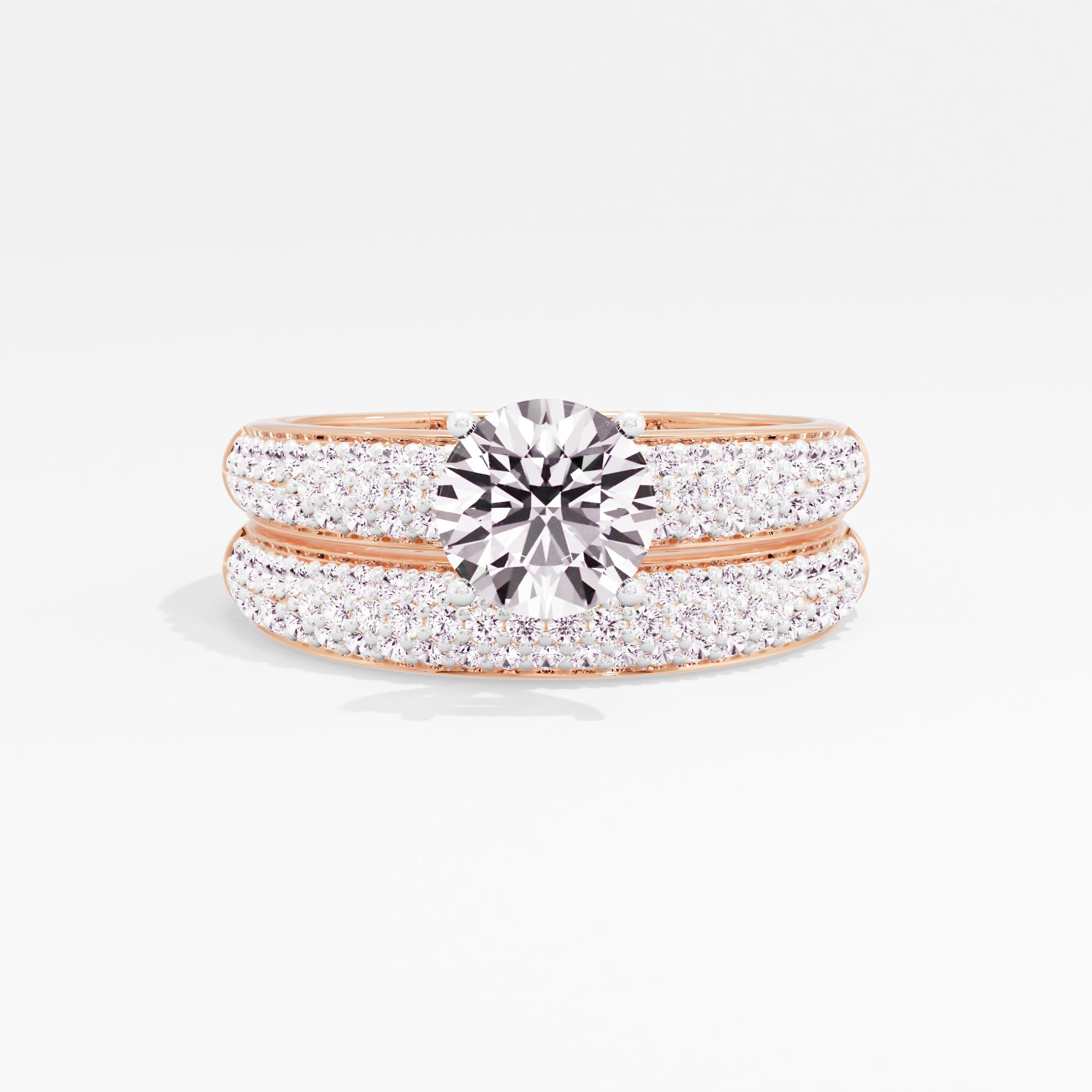 Amour Serenade Solitaire Bridal Ring Set